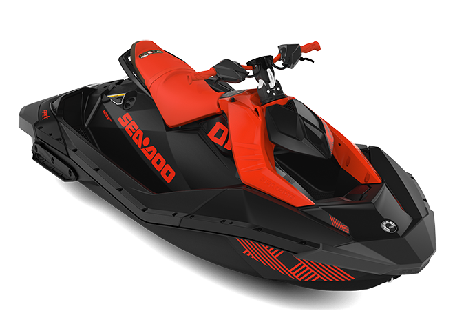 Sea-Doo SPARK TRIXX 2up without sound system MY22 - Lava Red / Deep Black