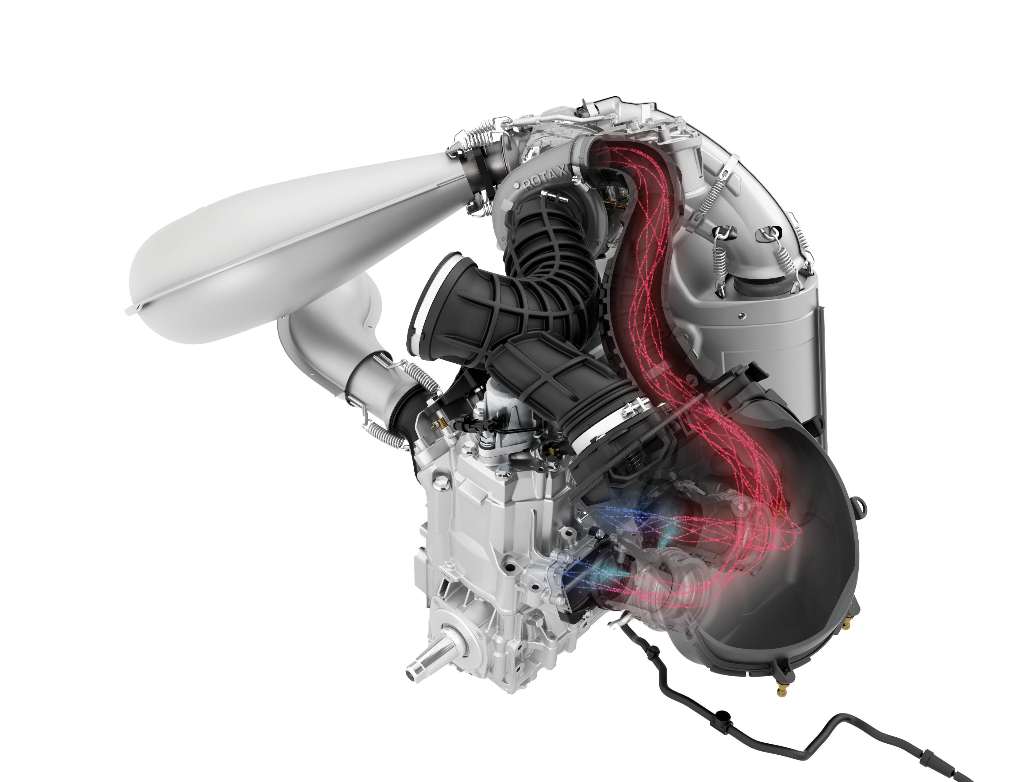 Motor Rotax 180-HP 850 E-TEC Turbo R so systémom vstrekovania vody