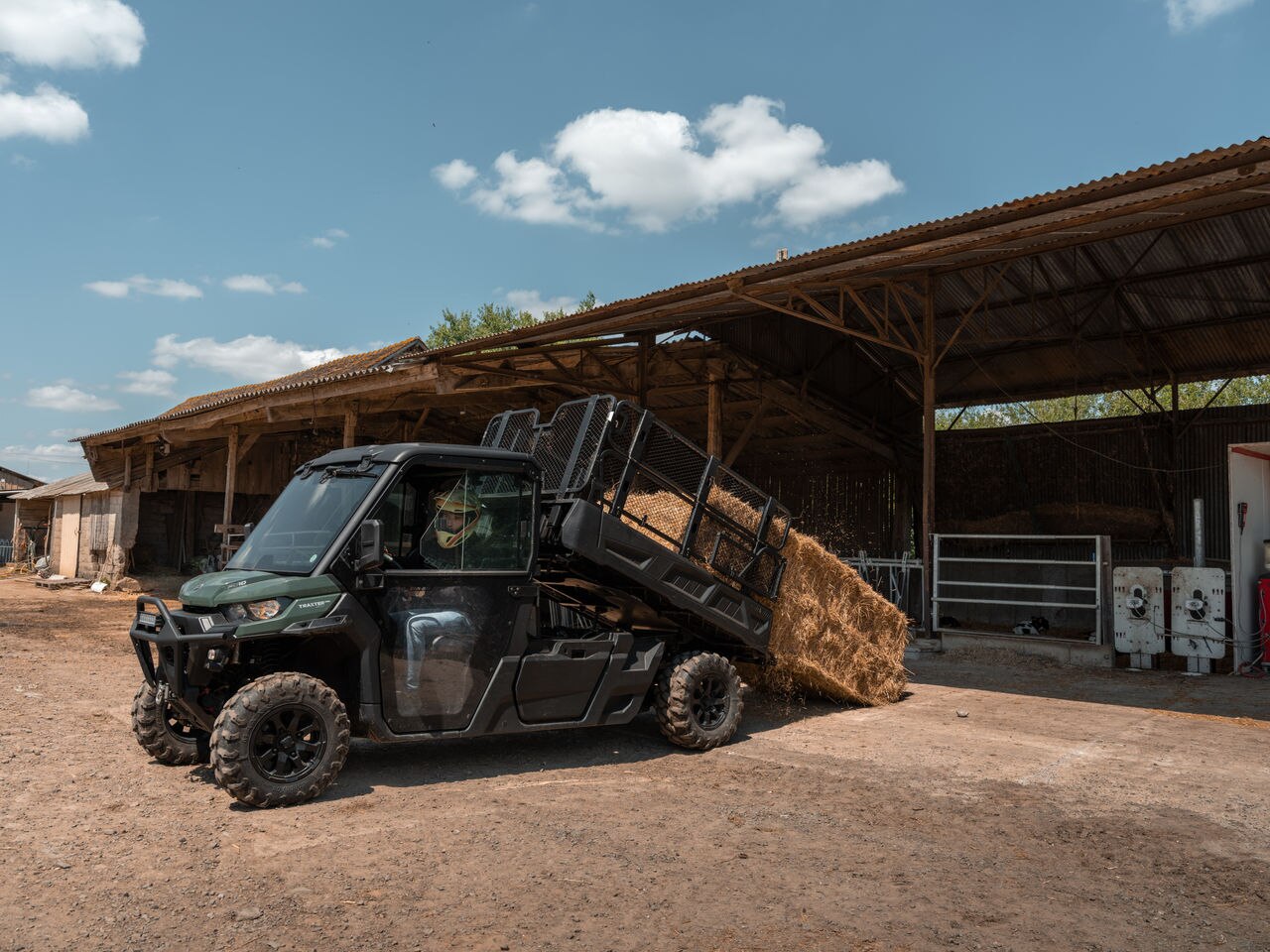 Can-Am Traxter 2021 in a farm