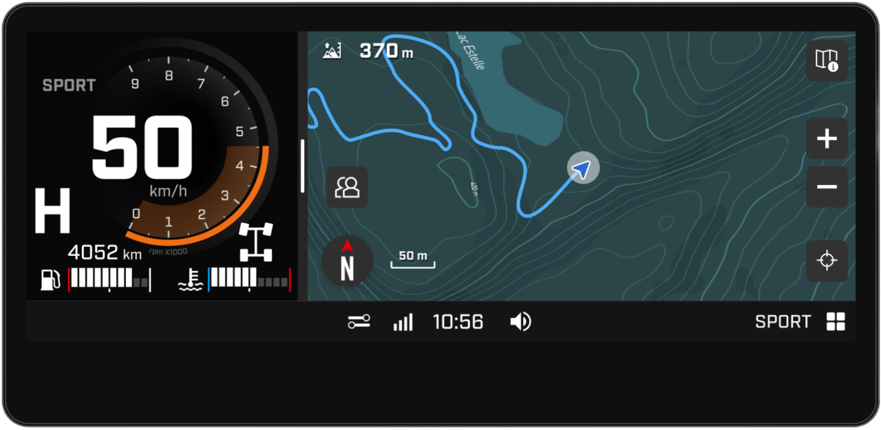 10.25" TOUCHSCREEN DISPLAY WITH GPS