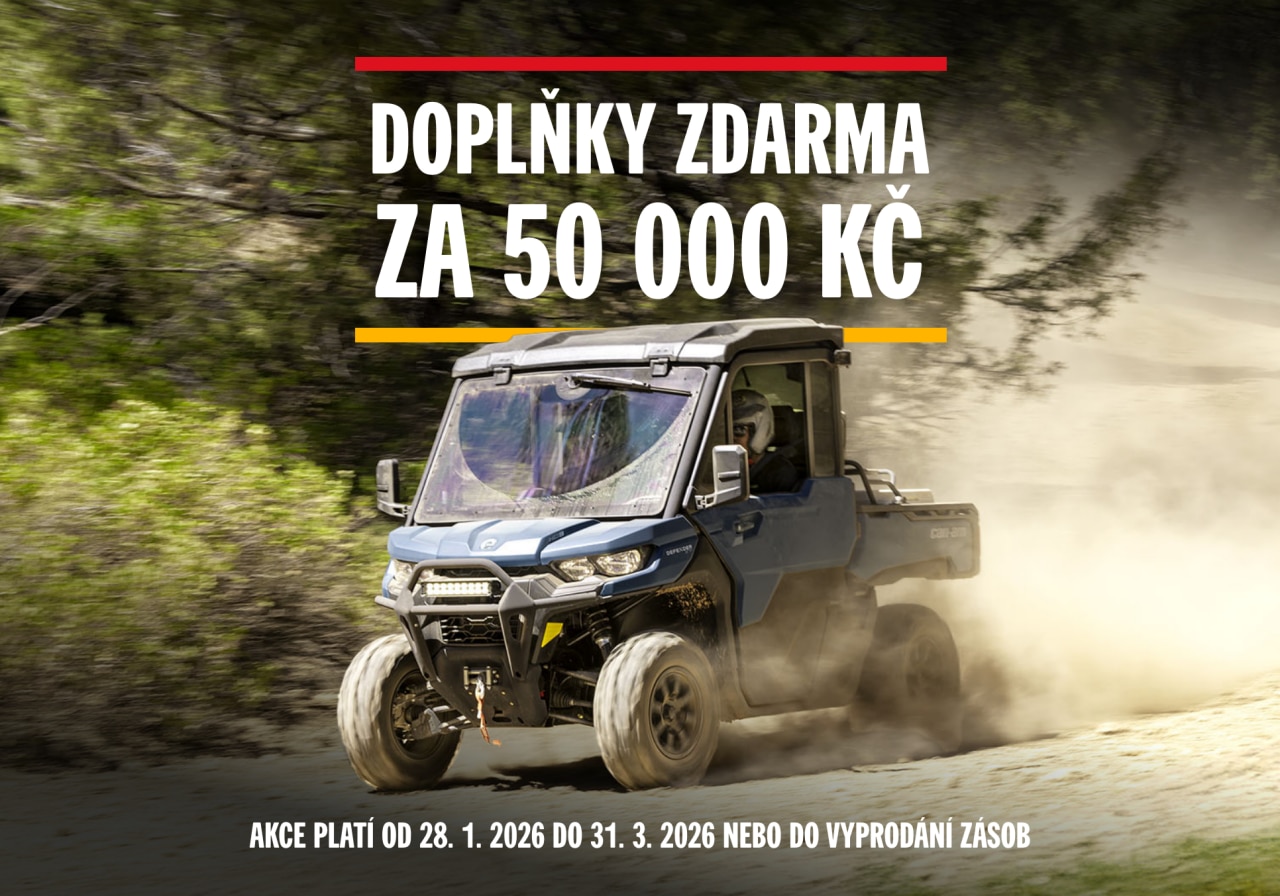 K vybraným modelům SSV Can-Am Traxter HD9, HD10 originální doplňky zdarma za 50 000 Kč s DPH