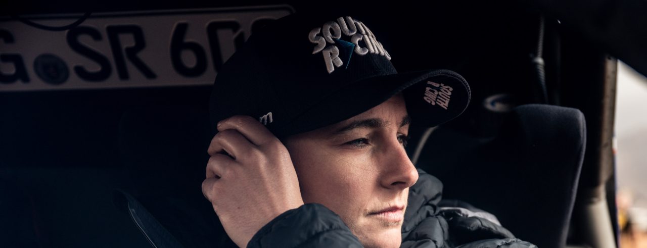 Molly Taylor looking out the window