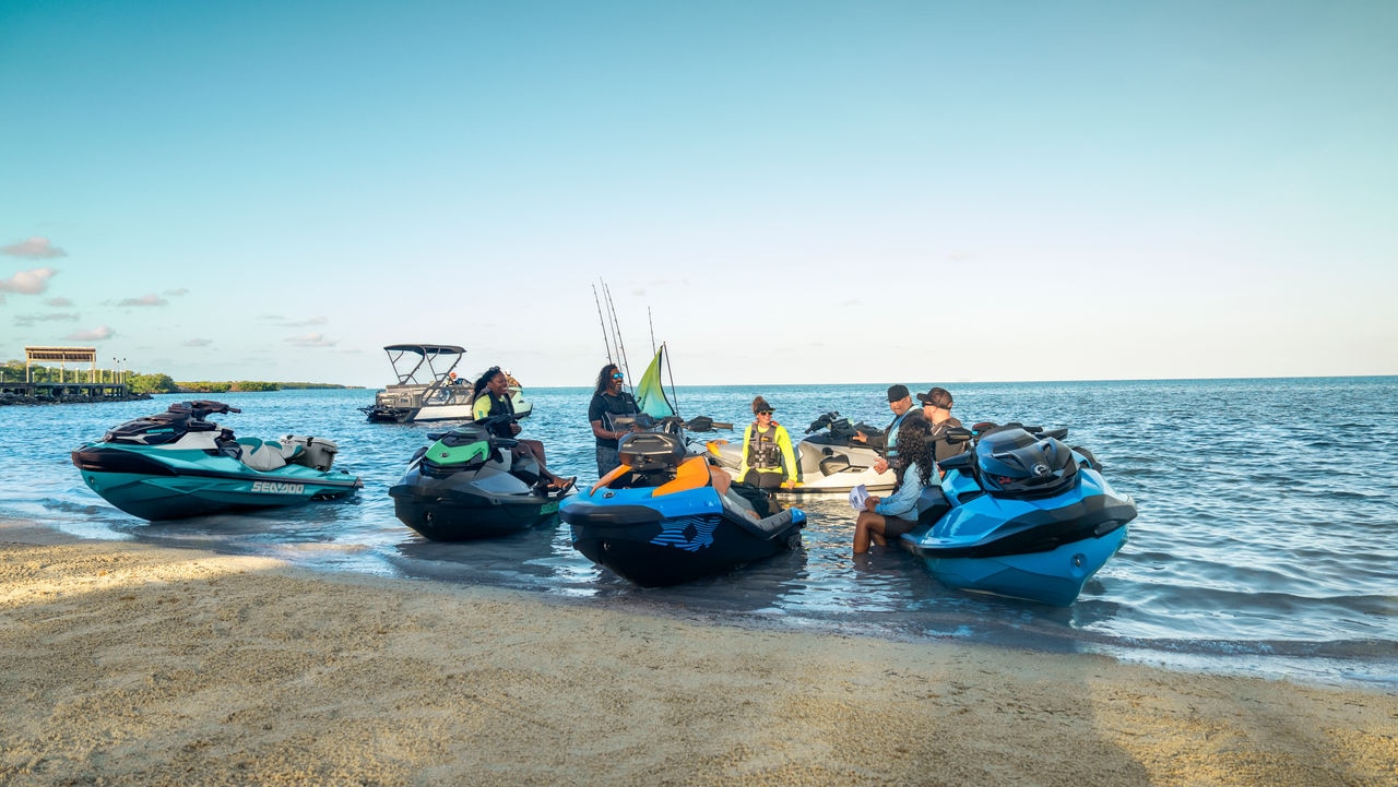 Man riding a Sea-Doo Personal Watercraft