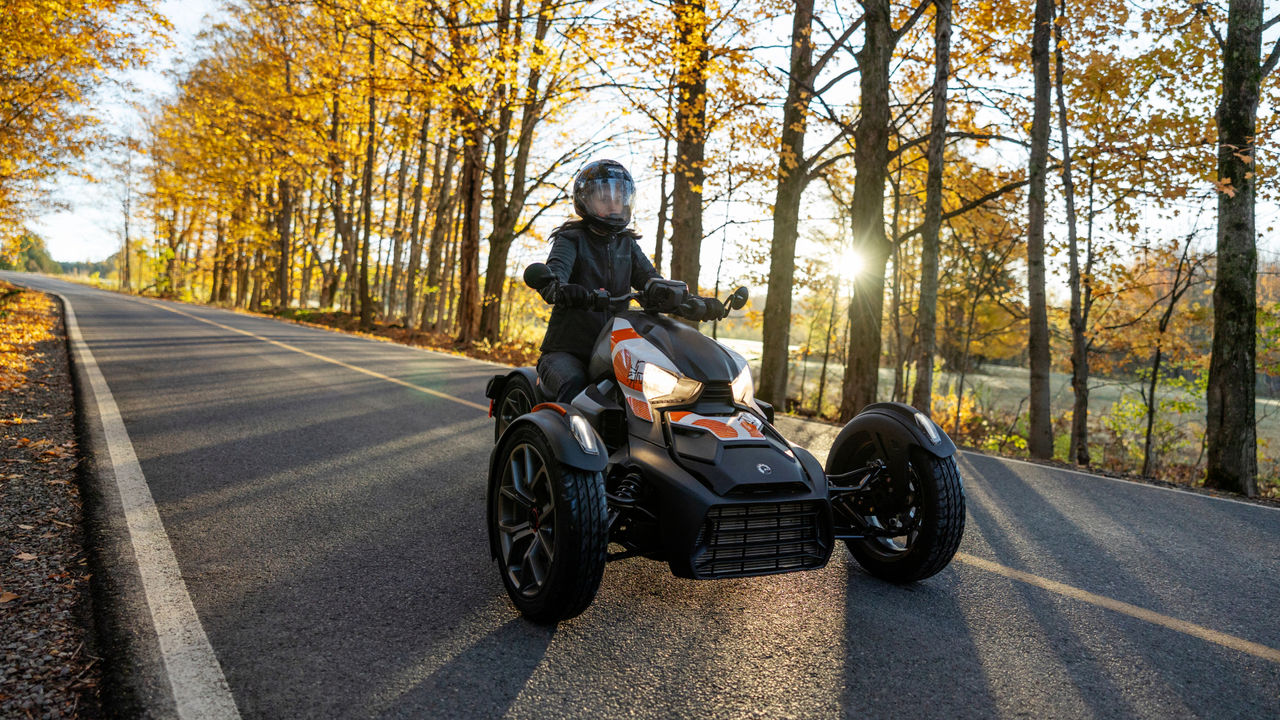 Woman riding a Can-Am Ryker