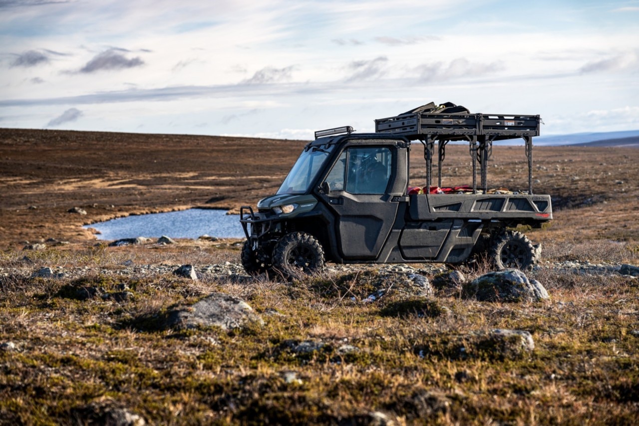 Traxter on a trail