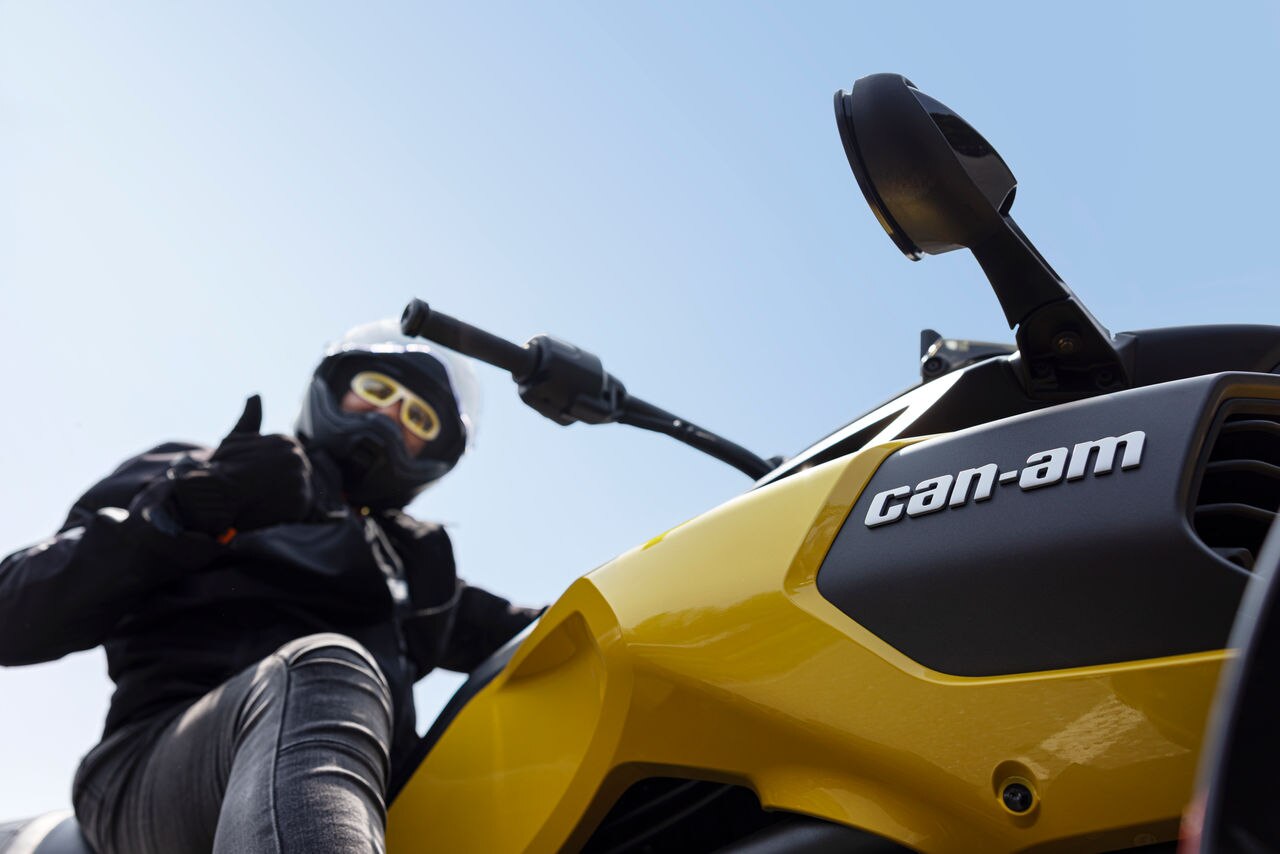 Woman riding a Can-Am Ryker