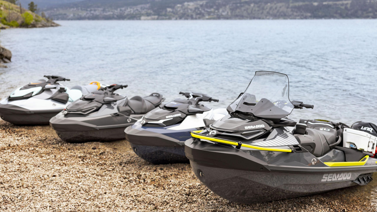 Sea-Doo PWC skuteri na plaži