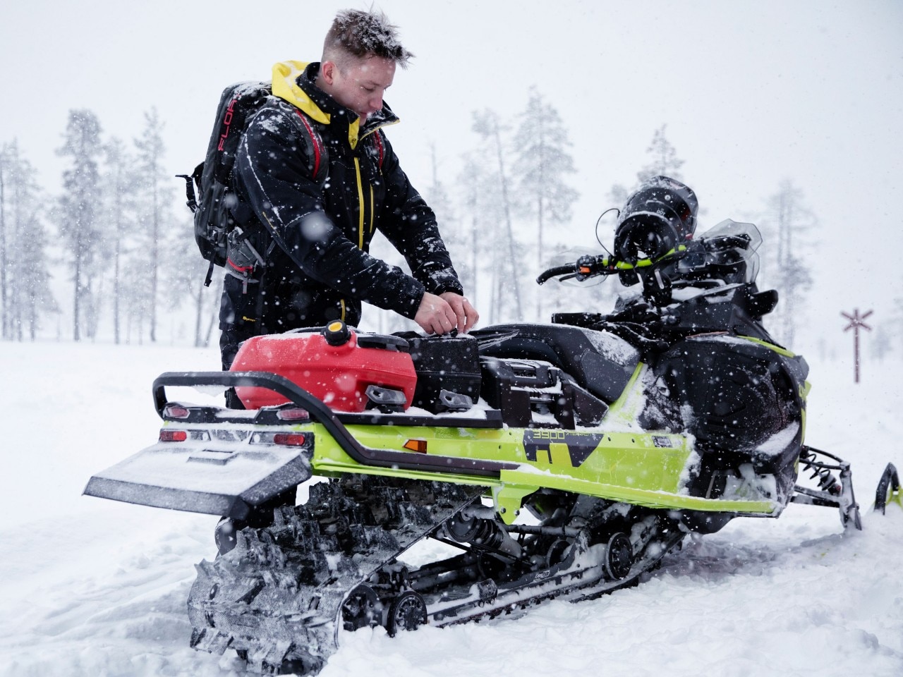 Lynx BoonDocker riders having a break