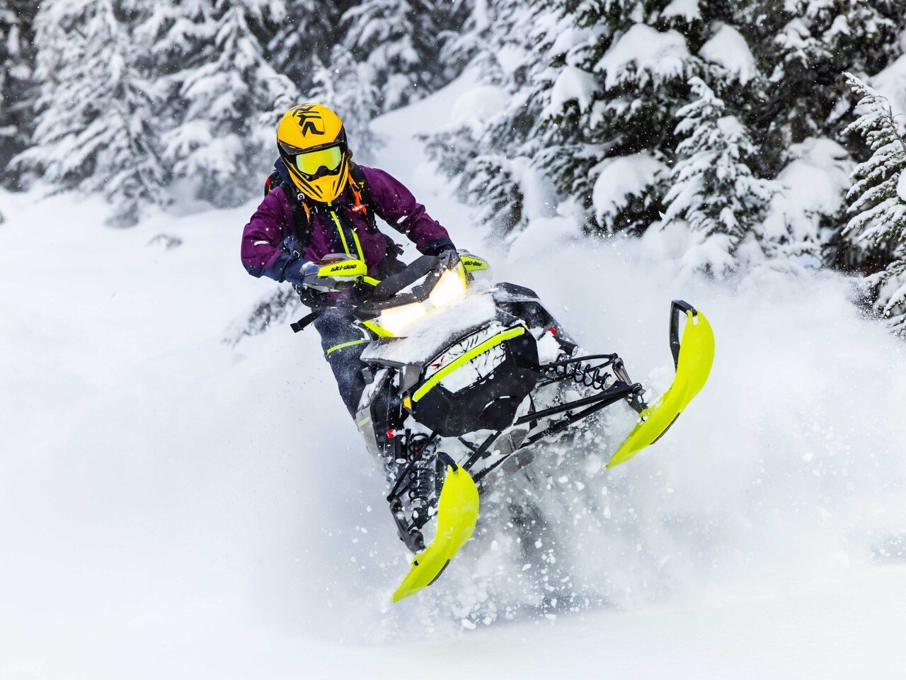 Woman enjoying the new 2023 Ski-Doo Backcountry