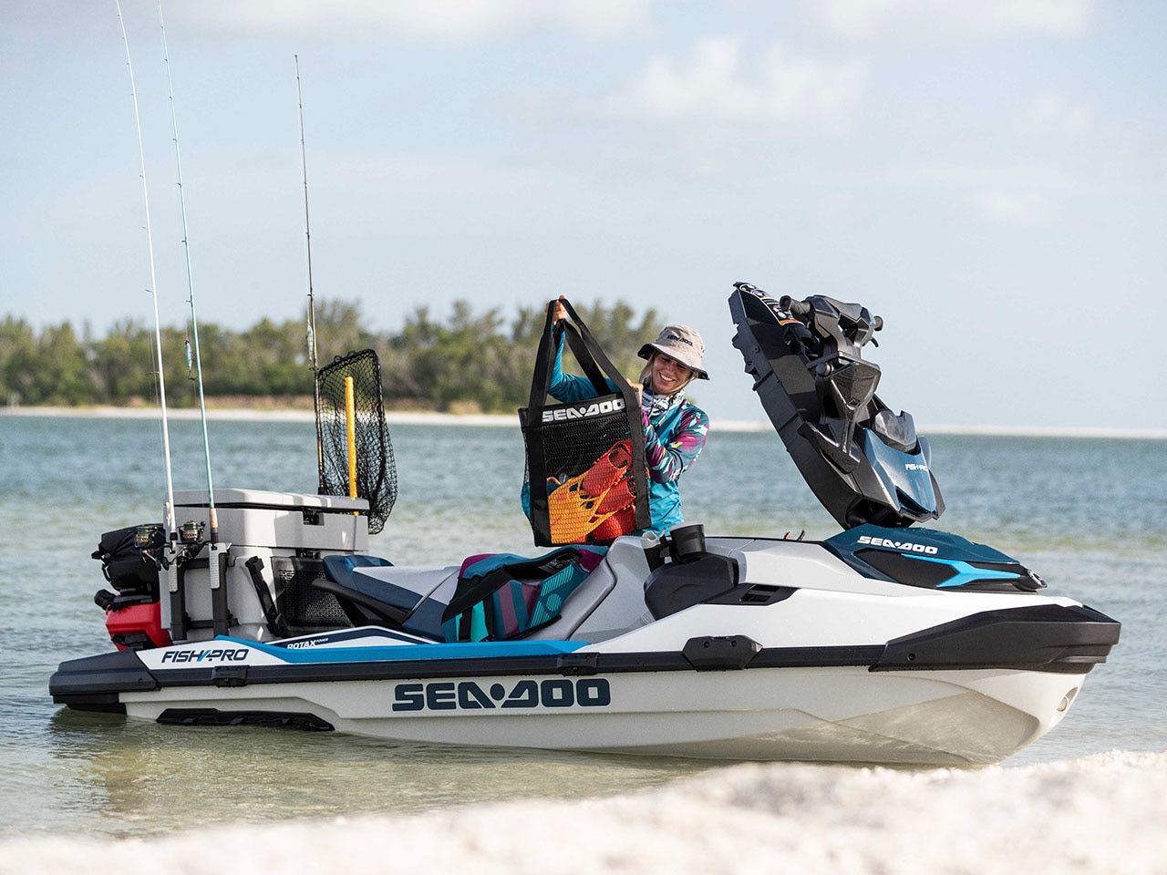 Front storage for Sea-Doo FishPro