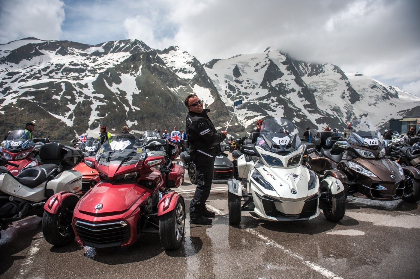 Can-Am Spyder on top of Europe