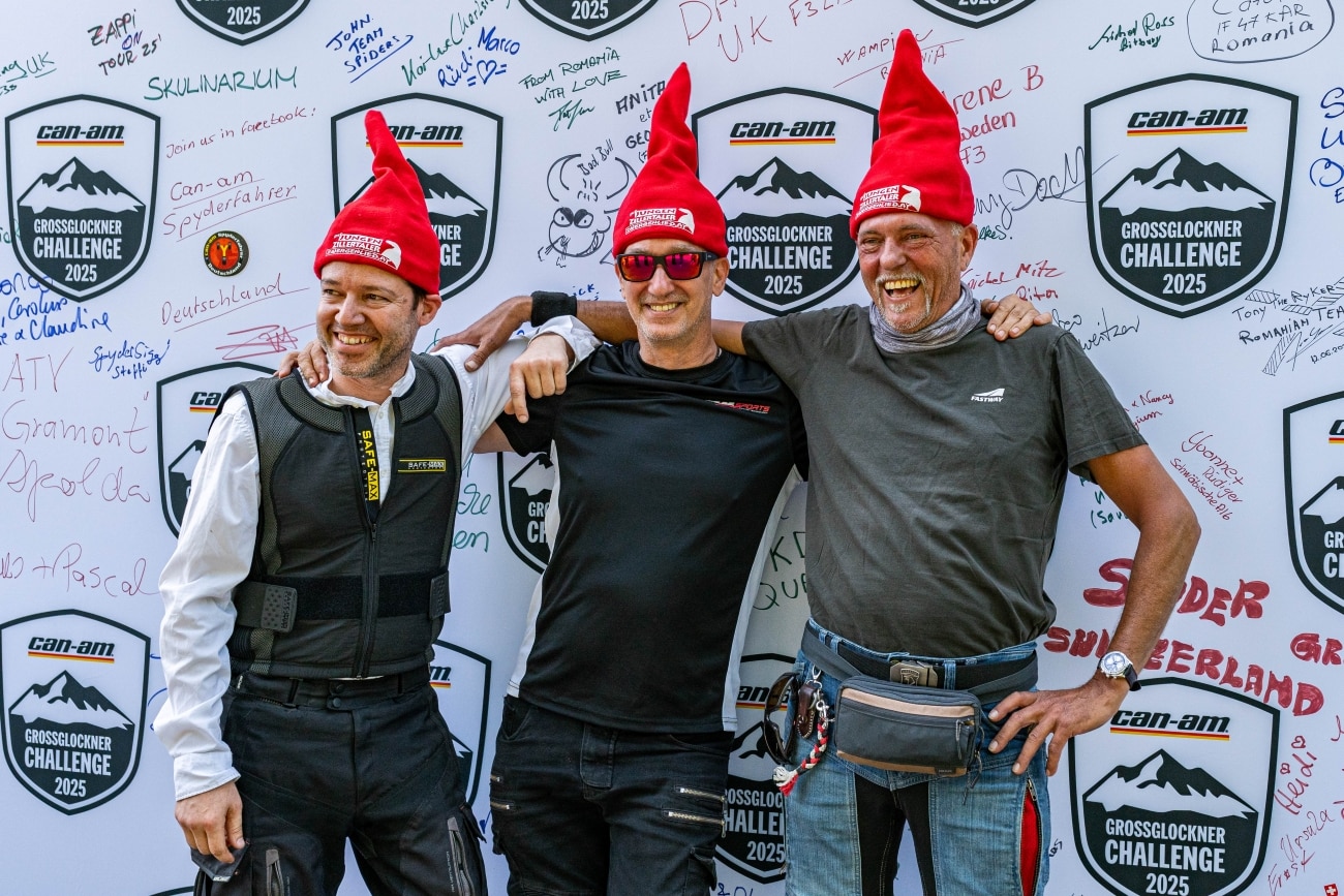 Can-Am Spyder Grossglockner Challenge riders Rotax Max Dome