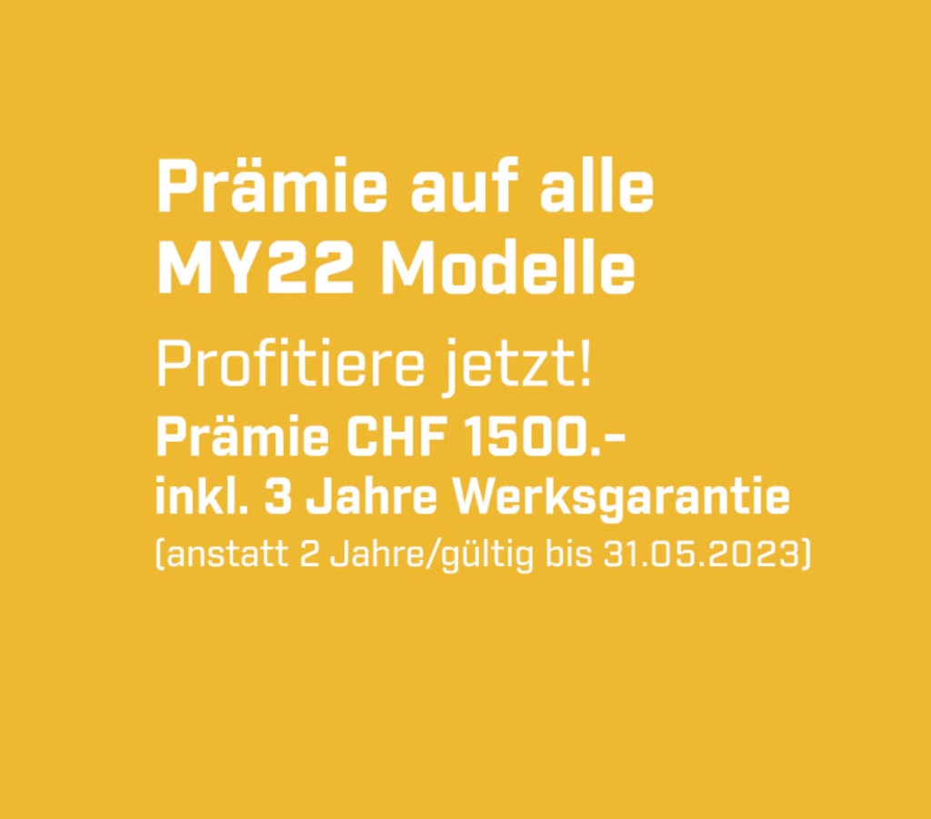 Prämie auf alle MY22 Modelle