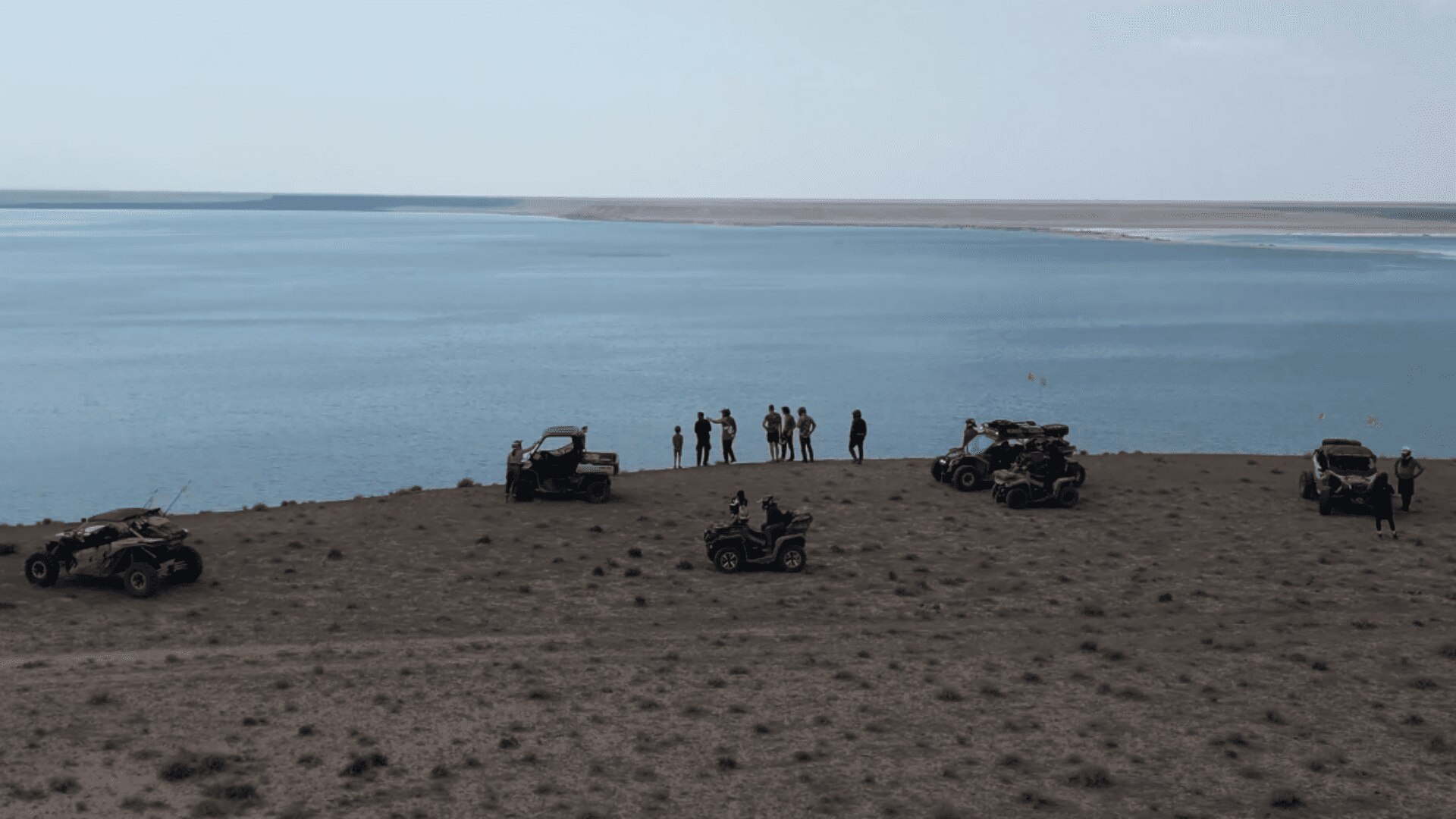 Man driving a Maverick in the desert