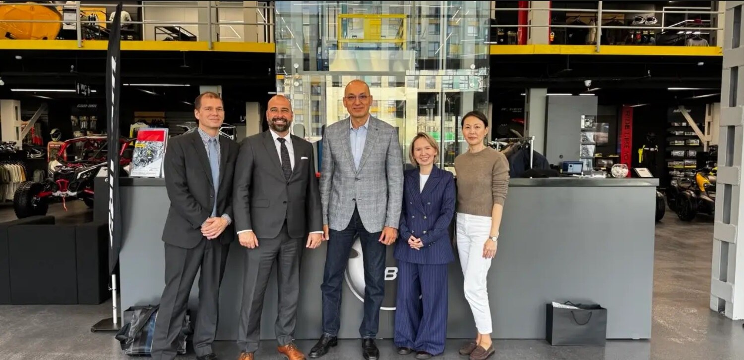 Посол Канады в Казахстане господин Кристофер Дагган посетил флагманский дилерский центр BRP в Алматы