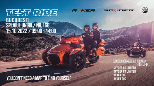 eveniment test ride spyder ryker