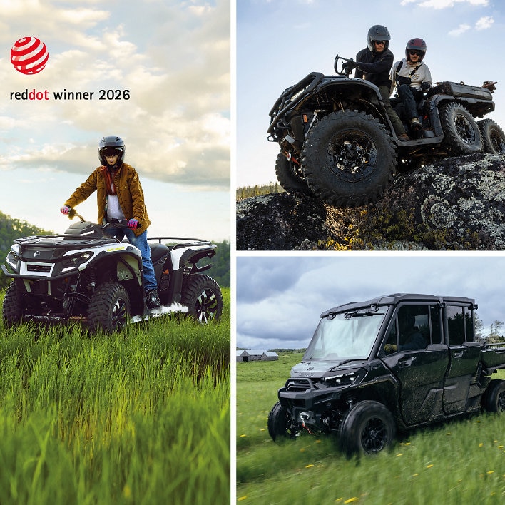 BRP отримала чотири нагороди в галузі дизайну Red Dot, зокрема престижну нагороду Best of the Best у 2026 році