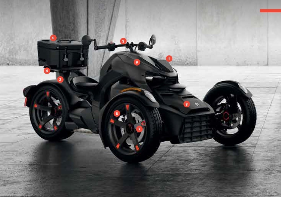 Woman and man riding a Can-Am Spyder RT 2021