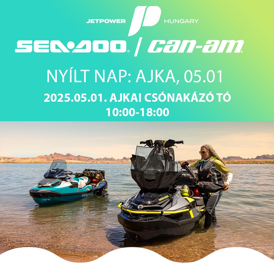 SEA-DOO ÉS CAN-AM BEMUTATÓ AZ AJKAI CSÓNAKÁZÓ TAVON