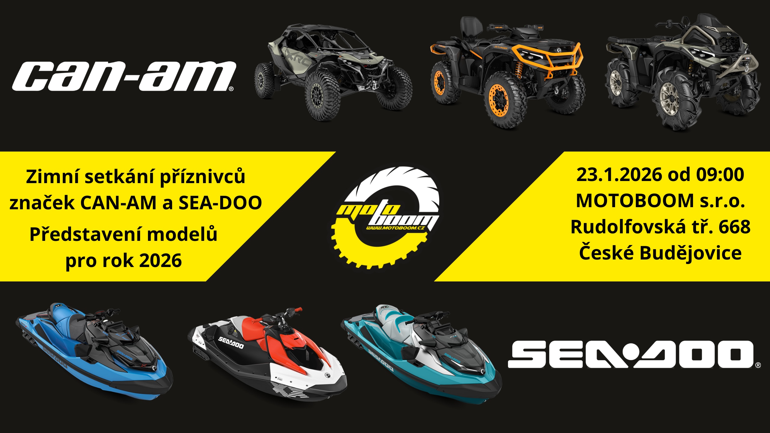Pozvánka na zimní setkání s firmou MOTOBOOM