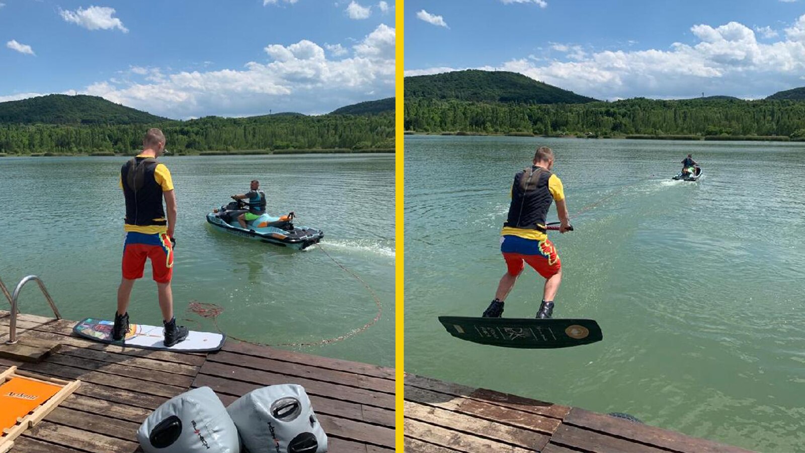Příprava na wakeboarding se Sea-Doo.