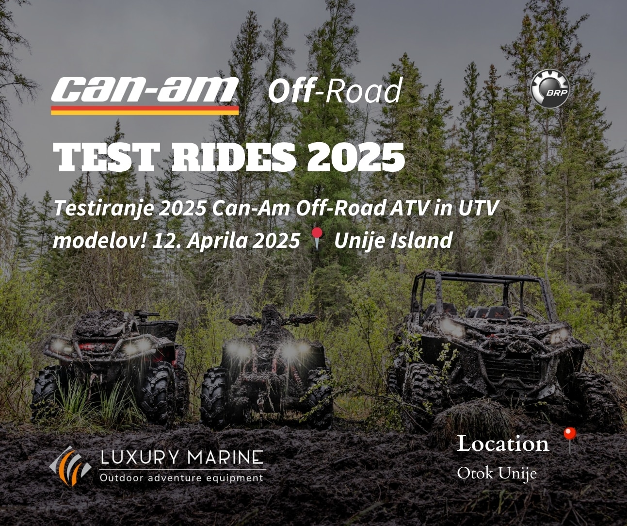 Can-Am Test Ride Unije Island - Luxury Marine 2025