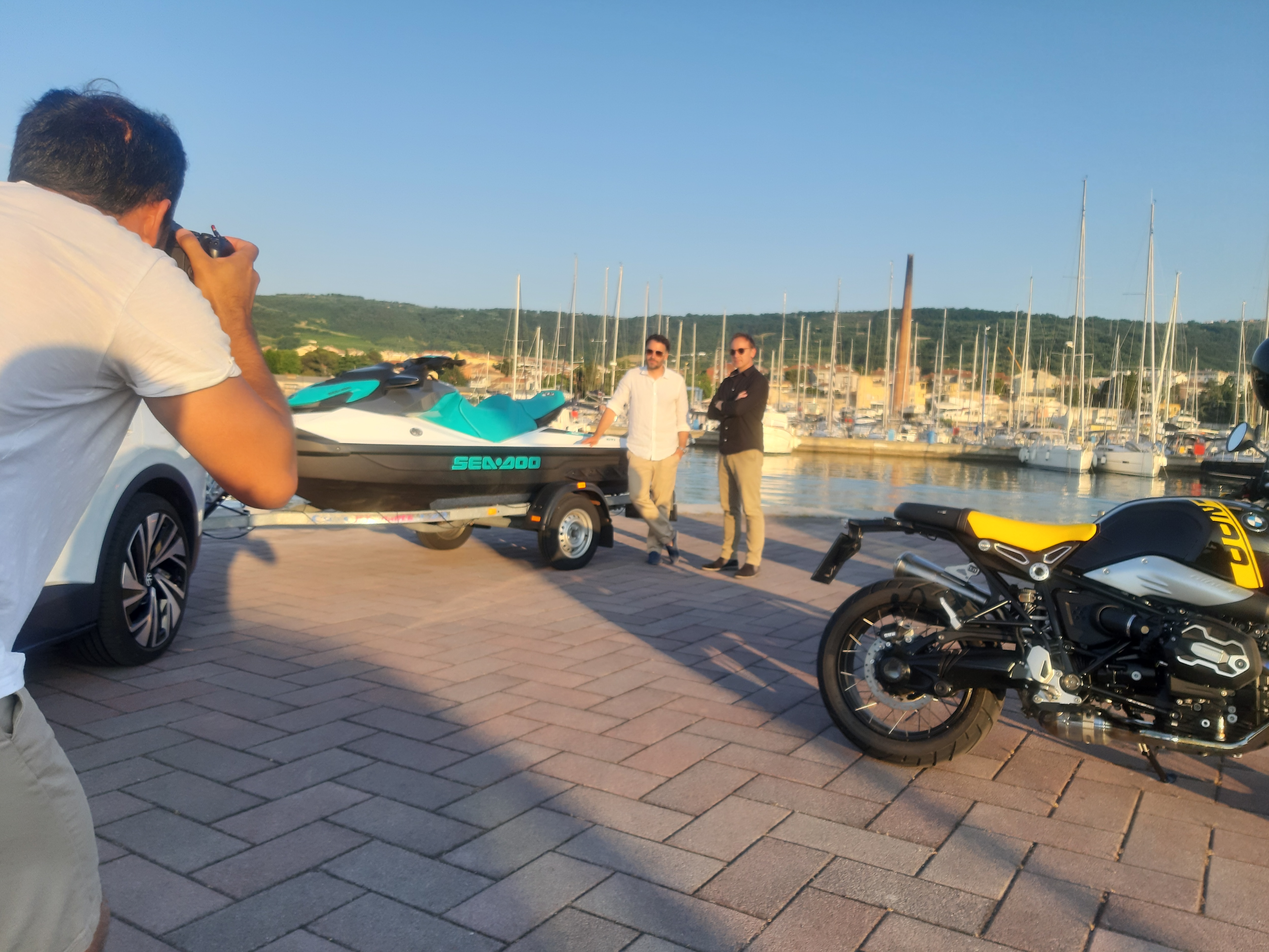 Vleka Sea-Doo GTI z električnim avtomobilom