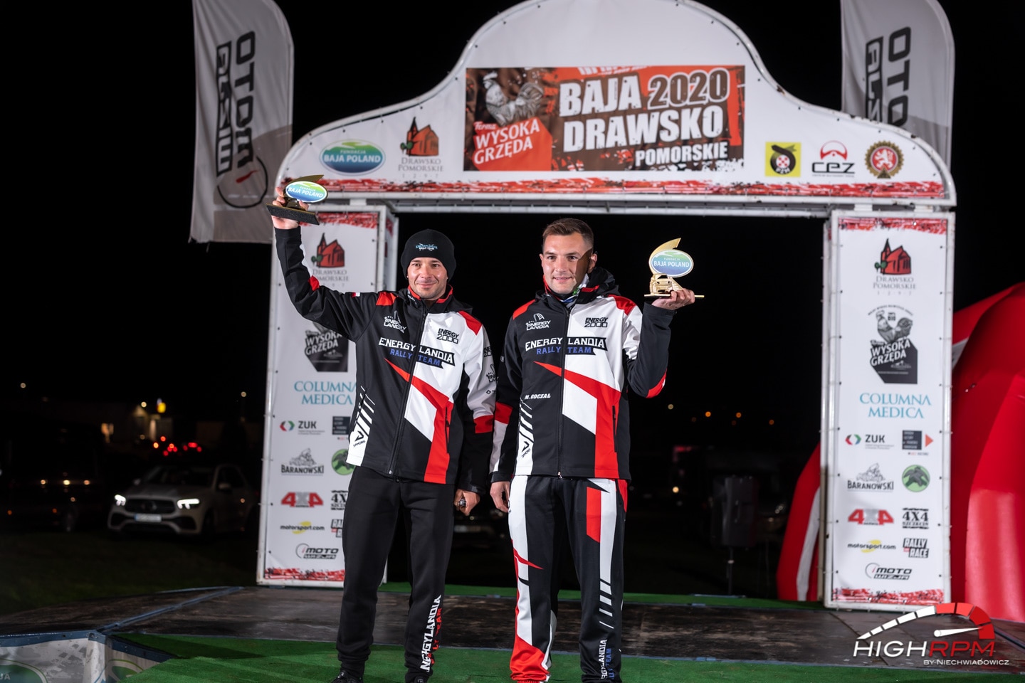 Podium Energylandia team Rally Baja Drawsko 2020