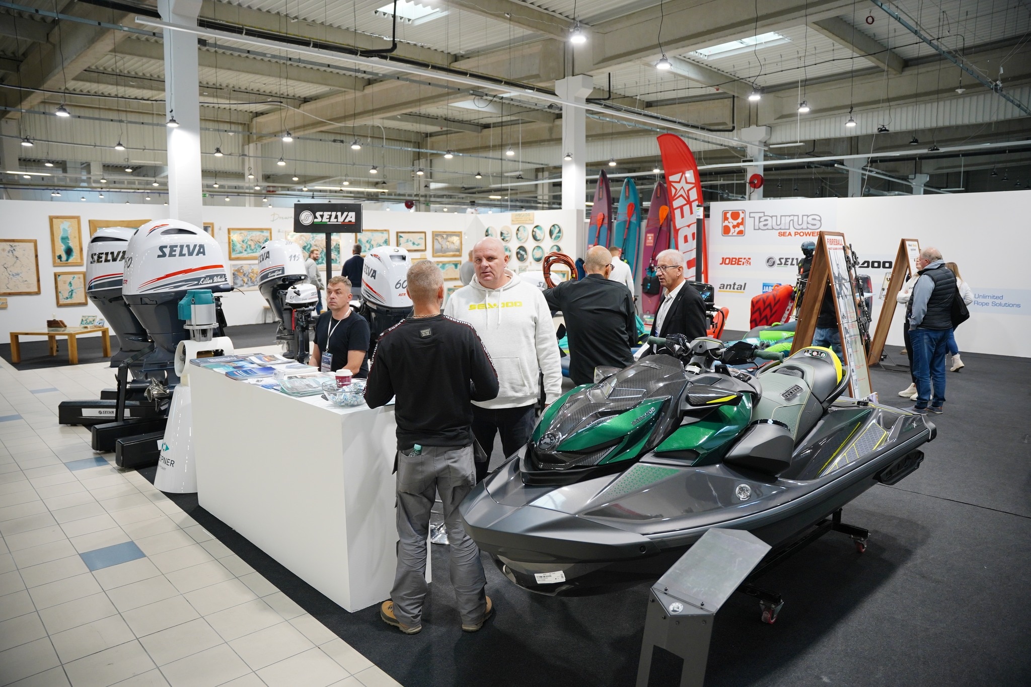 poland boat show blue bike sea-doo