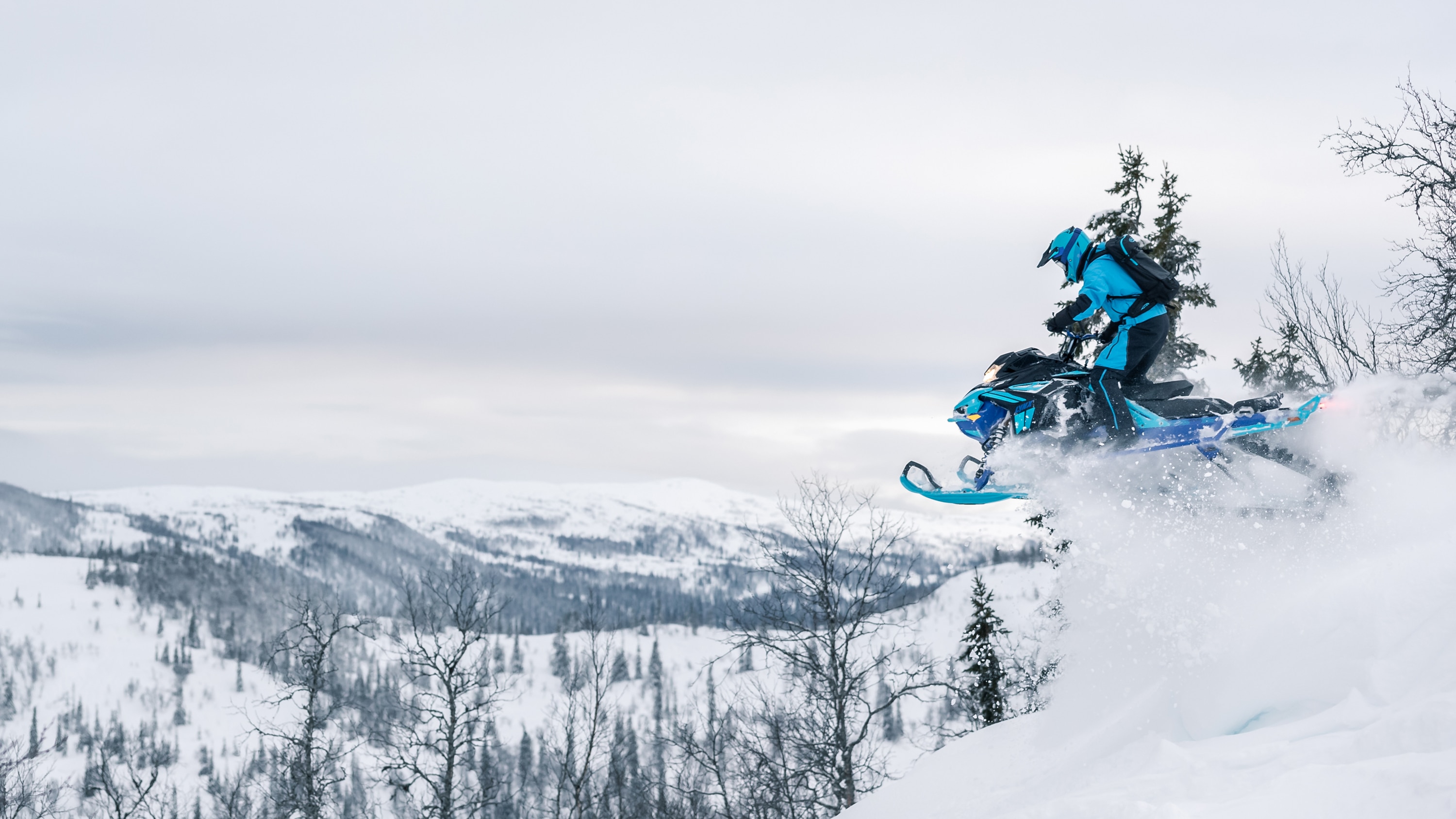 A man is jumping with his 2021 Lynx Boondocker 3900 Model