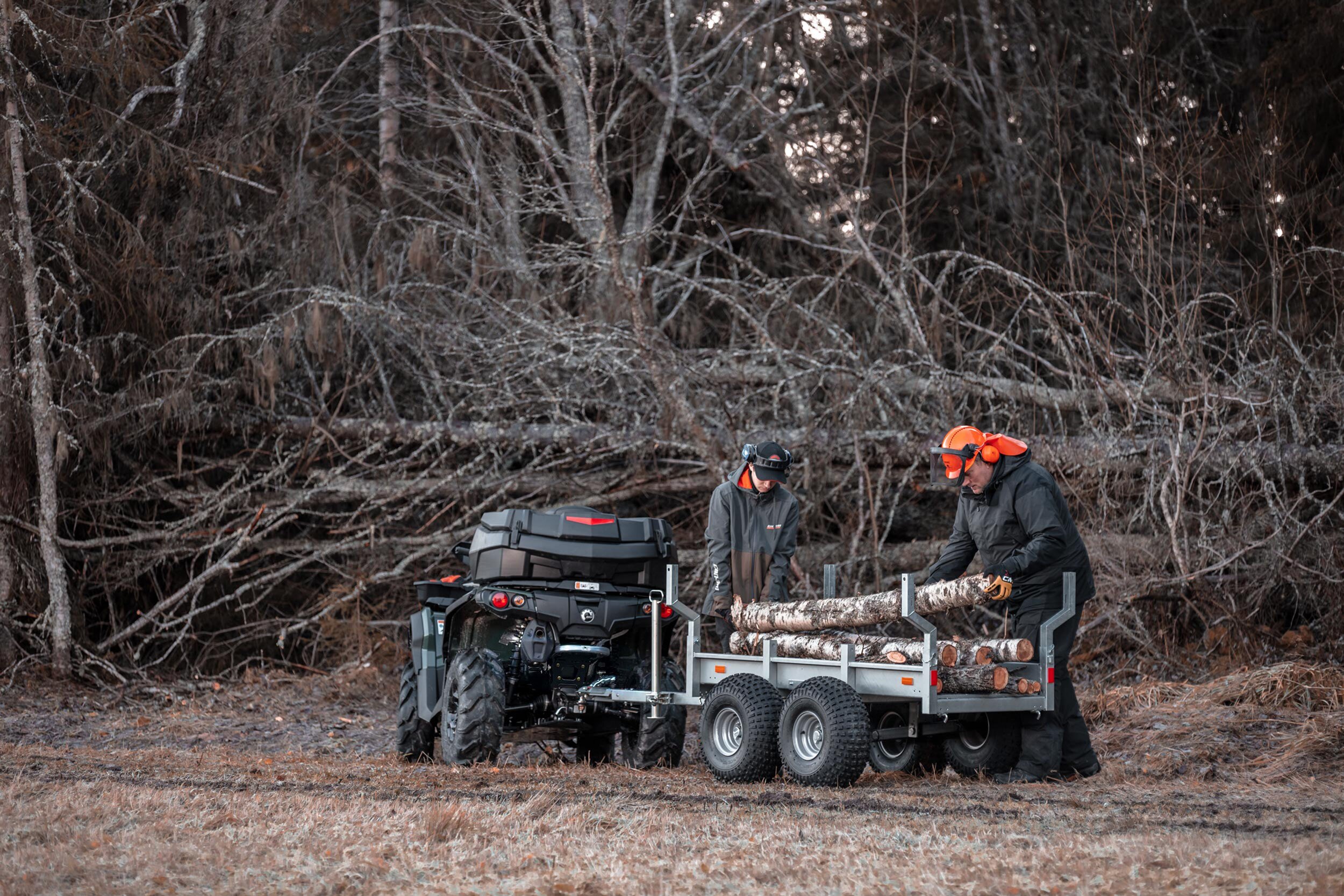 Can-Am Outlander 450 570 ATV Hauling and Towing capacity trailer