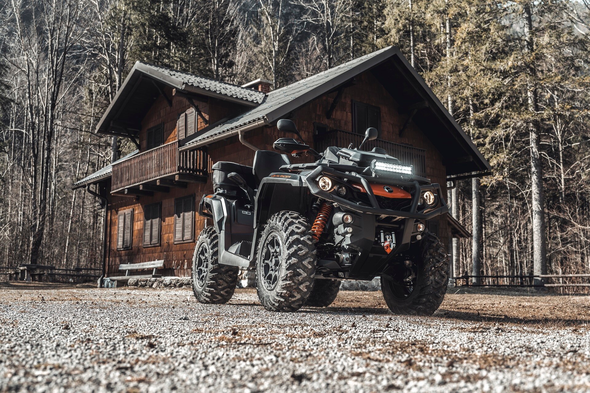 Rider on his Can-Am Outlander  