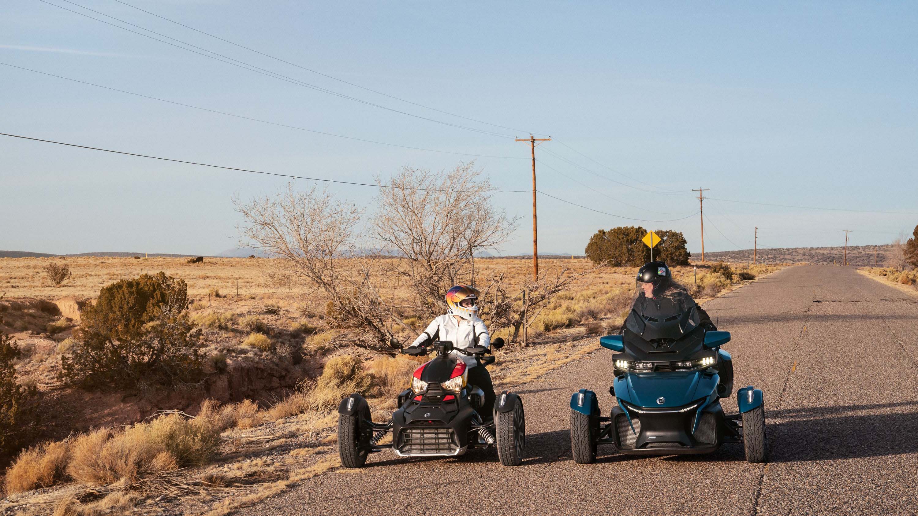 a lady on Can-Am Ryker 2021