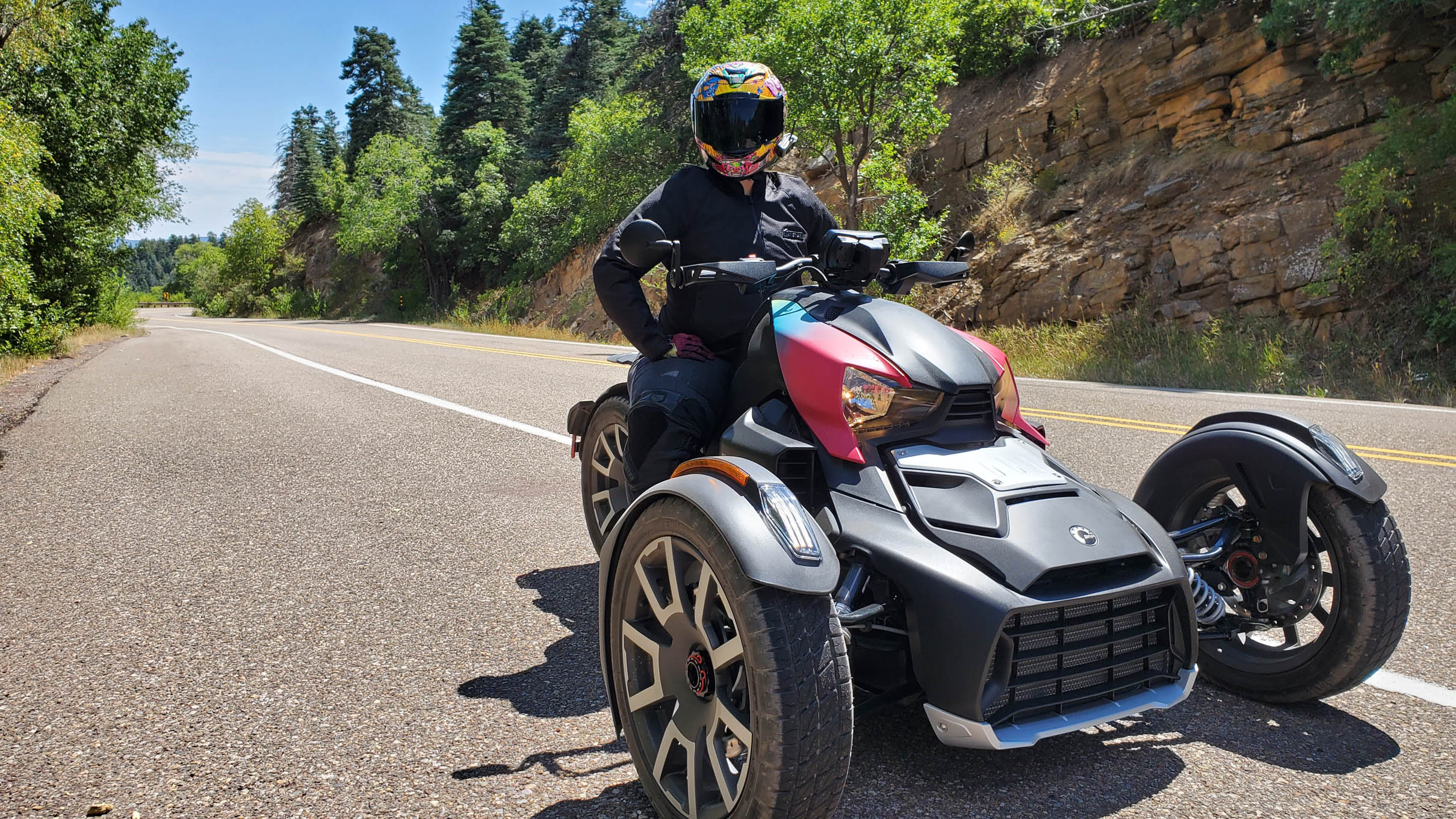 Woman riding a Can-Am Ryker