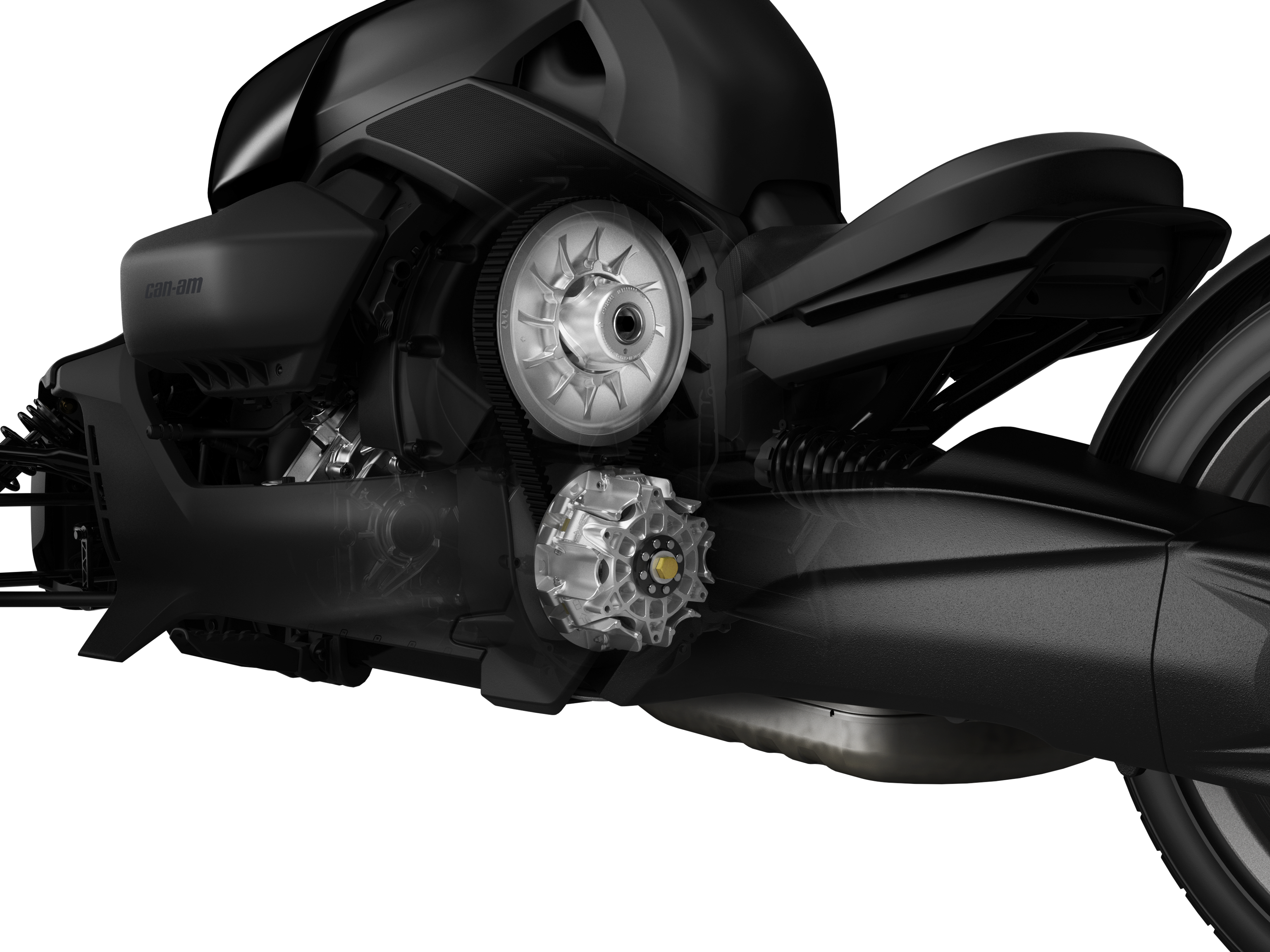 La transmission CVT d'un Can-Am Ryker