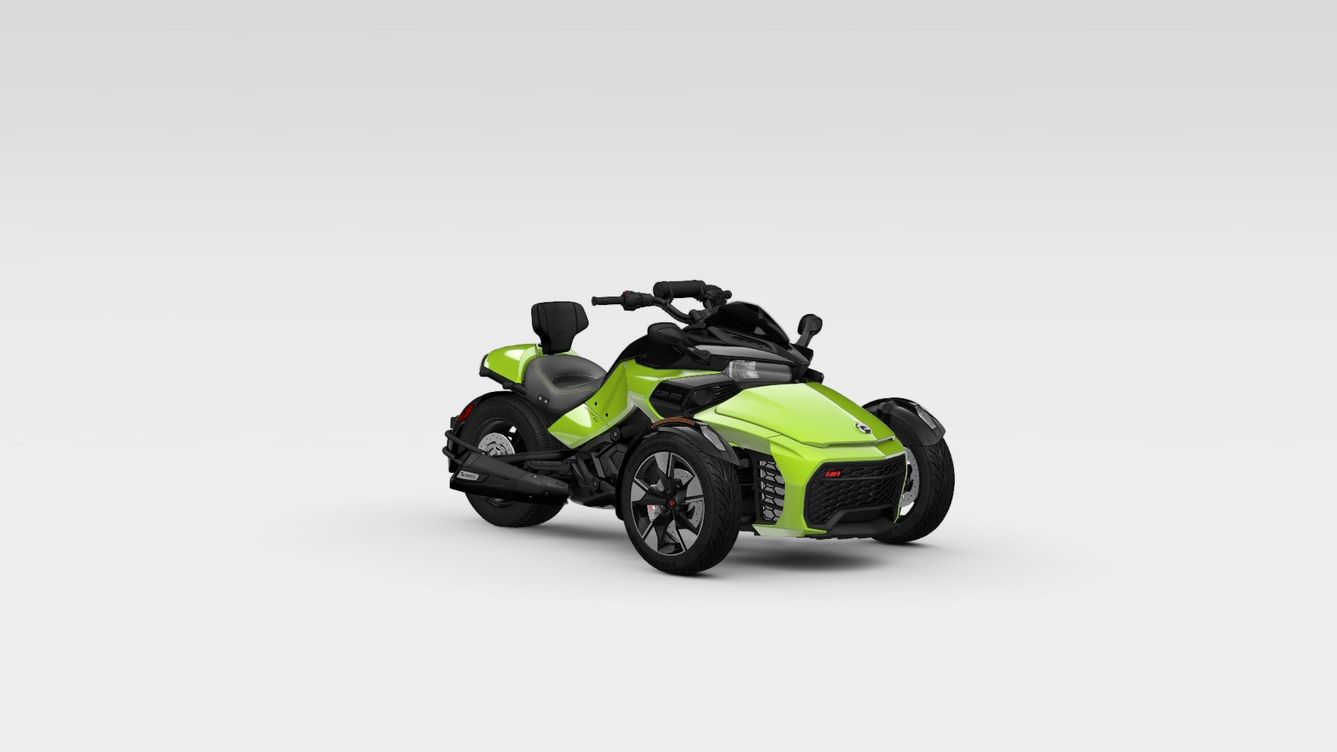 Konstrukce výkonného vozidla Can-Am Spyder F3 vyniká extrémní odvahou, pohodlím a výkonem, aby byla každá vaše cesta impozantní. MANTA GREEN ROTAX 1330 ACE