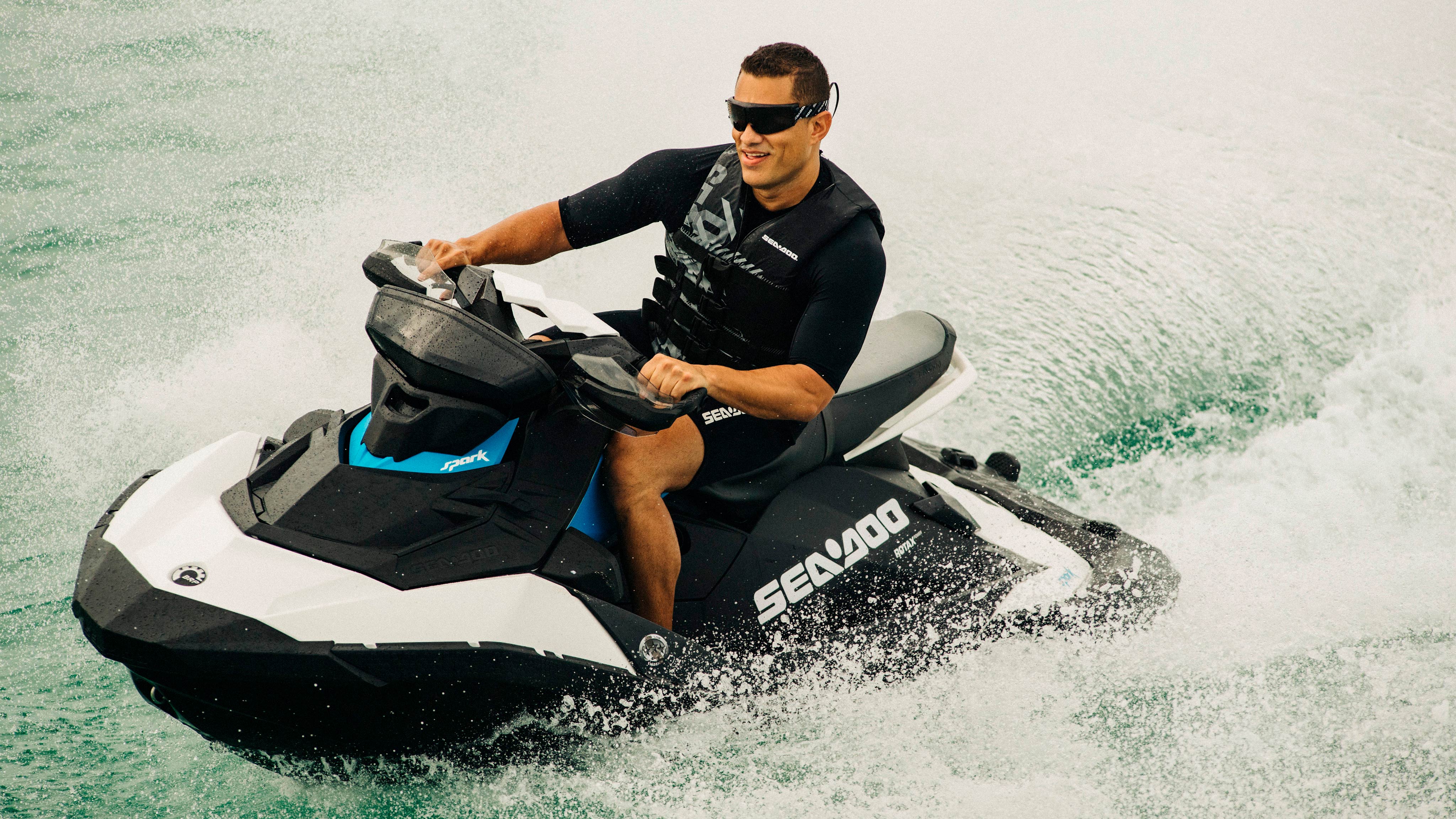 A man rides his Sea-Doo Spark 