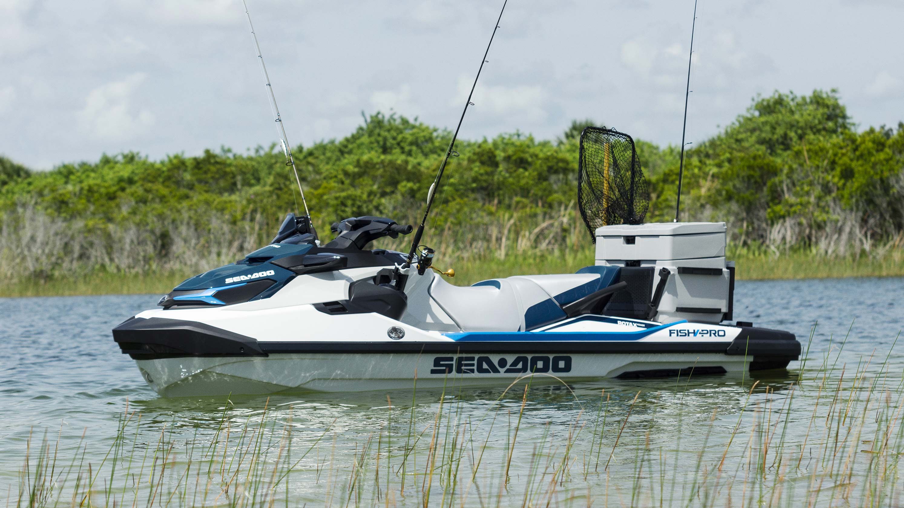 2021 Sea-Doo Fish Pro on water