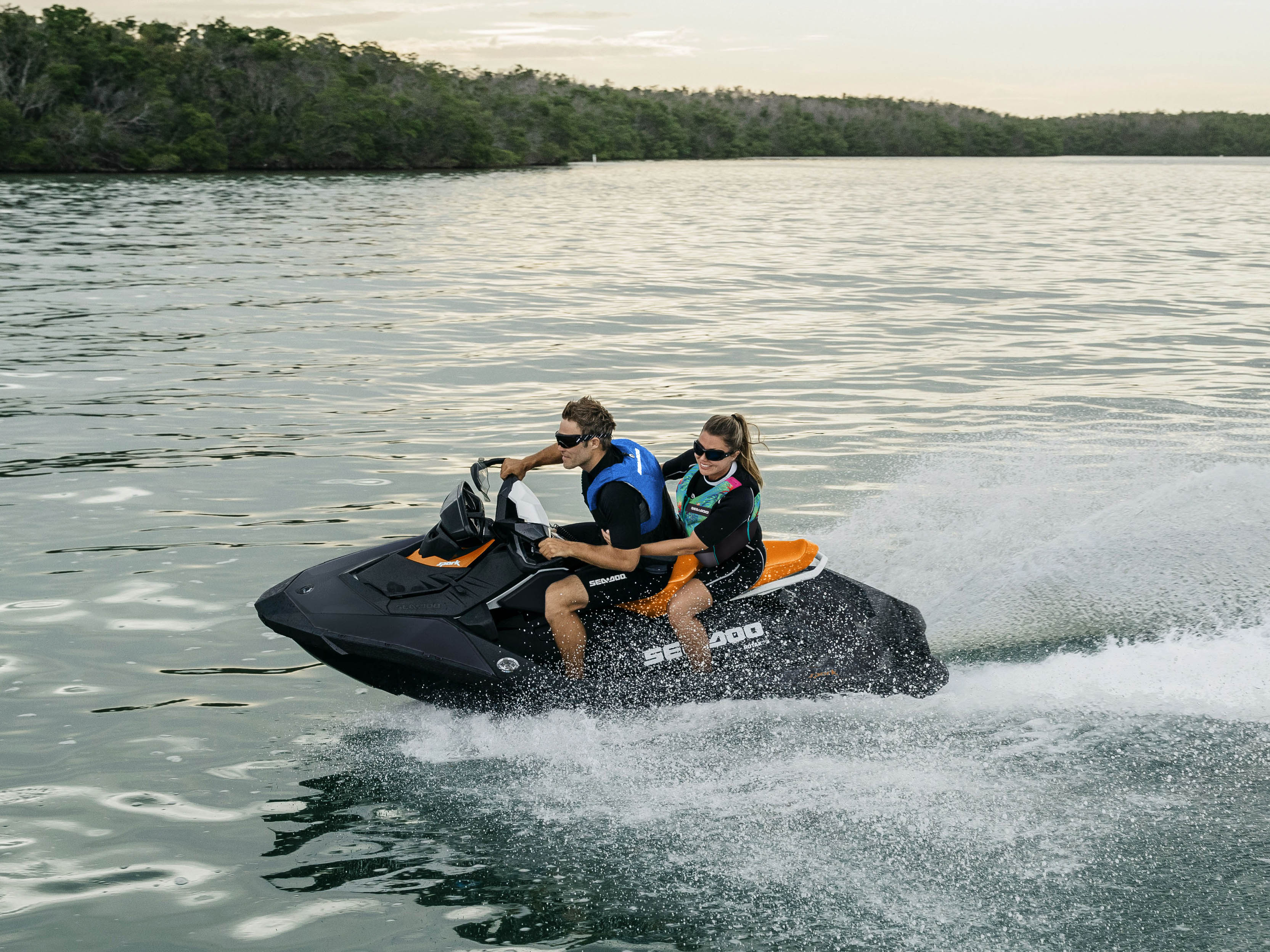 Couple enjoying a Sea-Doo Spark