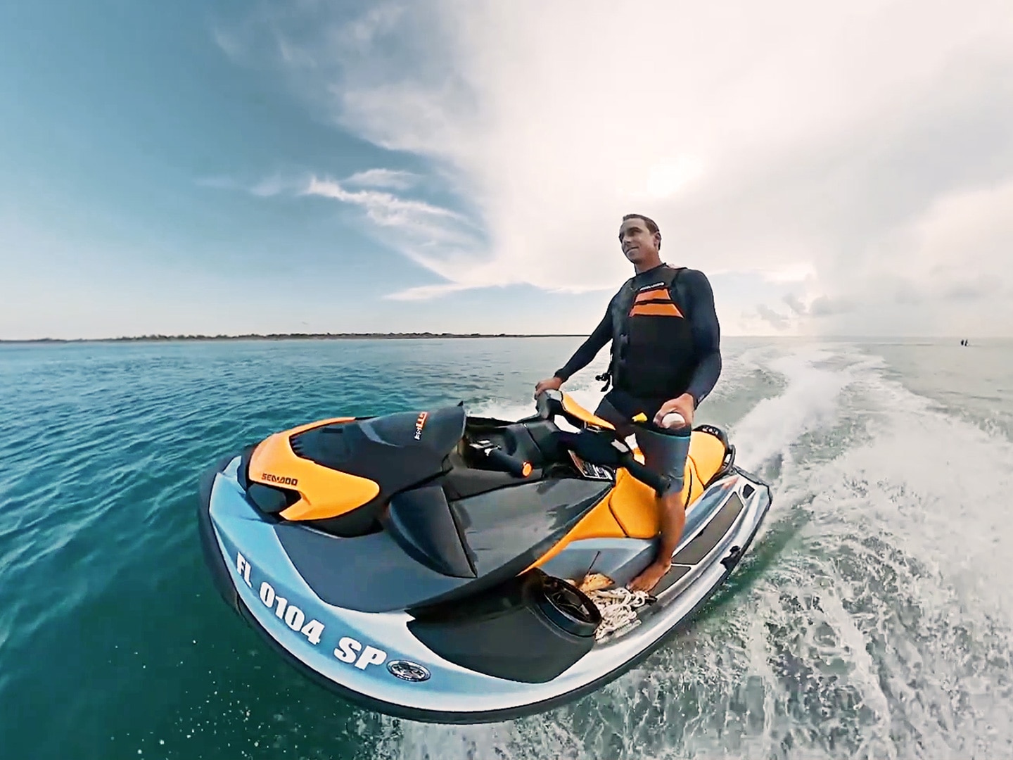 Прво возење со Sea-DOo , пловно возило