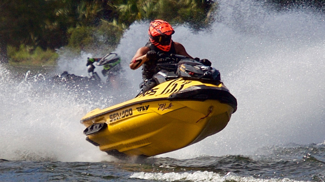 Sea-Doo Ambassador Anthony Radetic driving the RXP-X at Pro Watercross World Championships