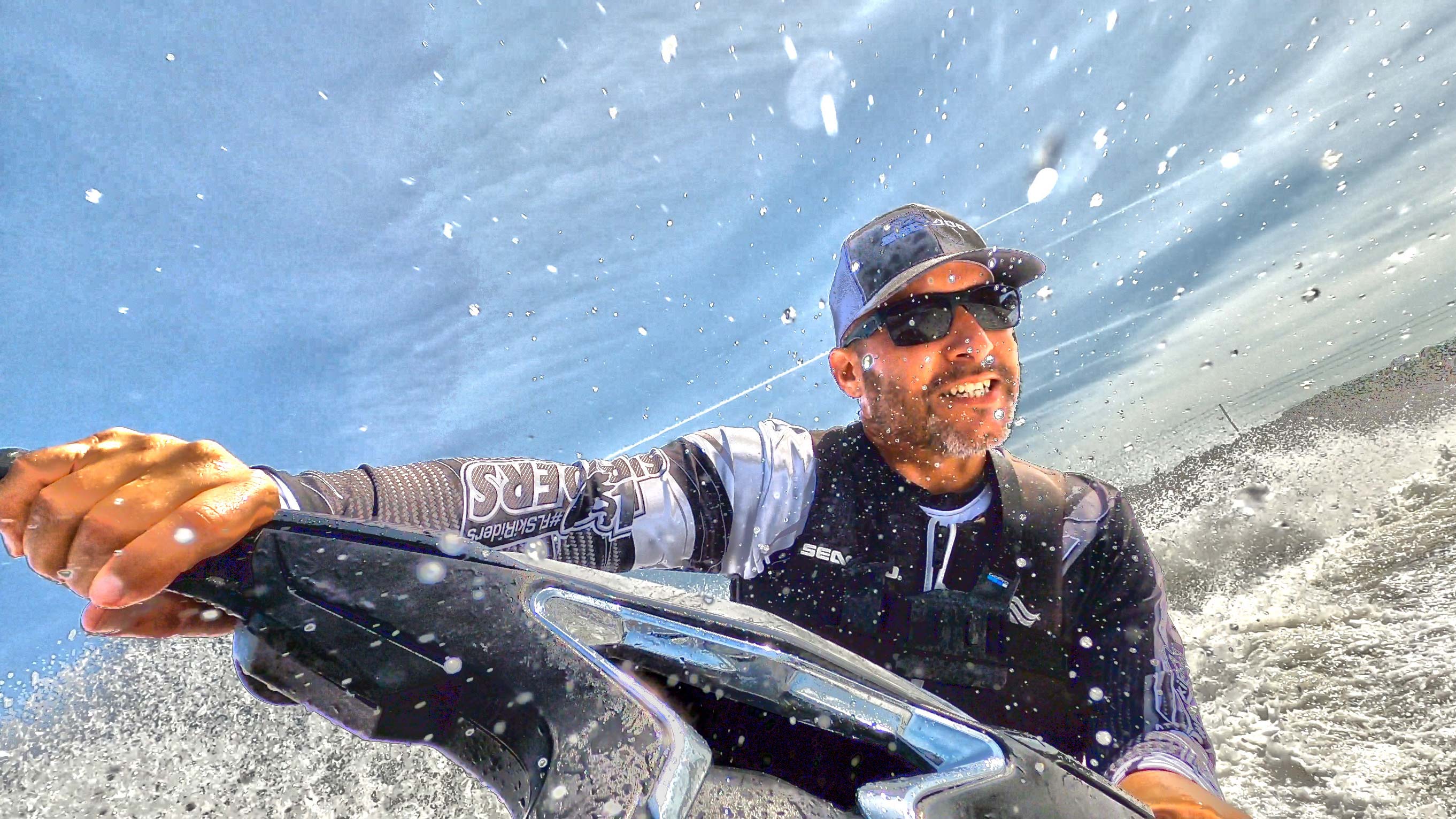 Randy Cabrera riding a Sea-Doo