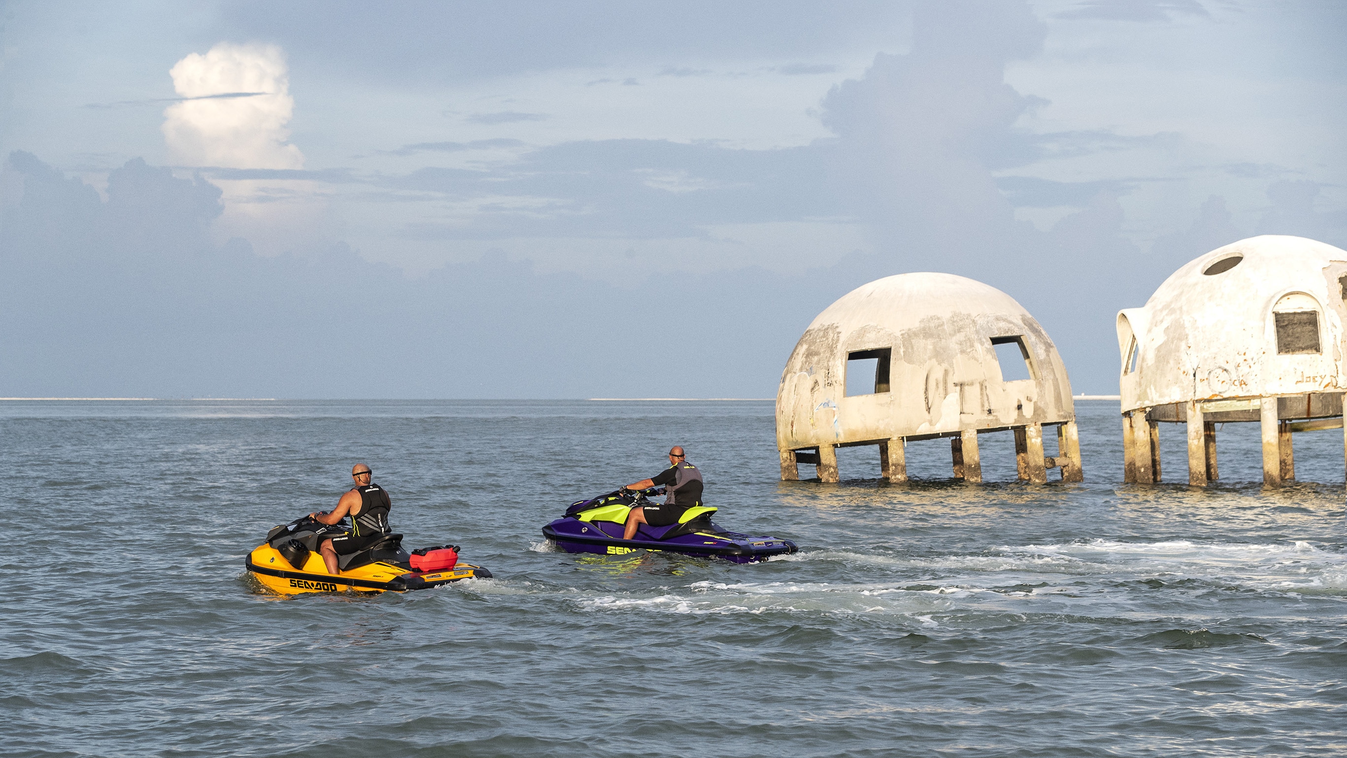 Men enjoying the Sea-Doo life