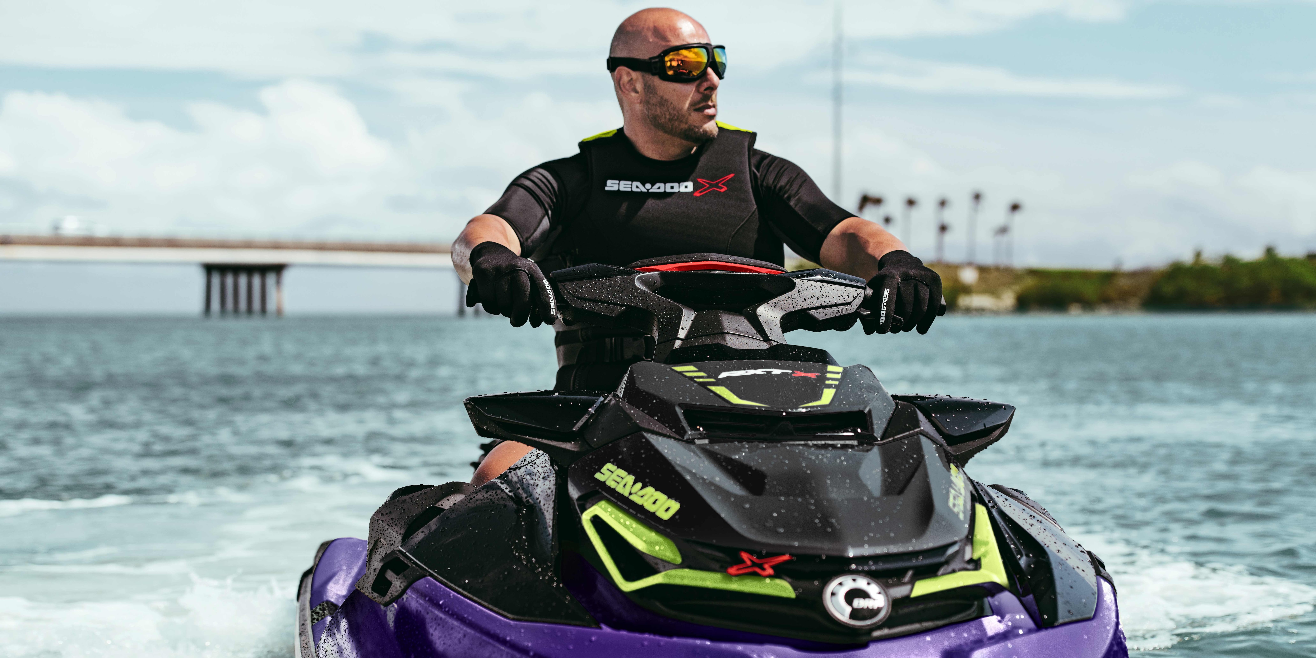 Man riding a Sea-Doo Personal Watercraft