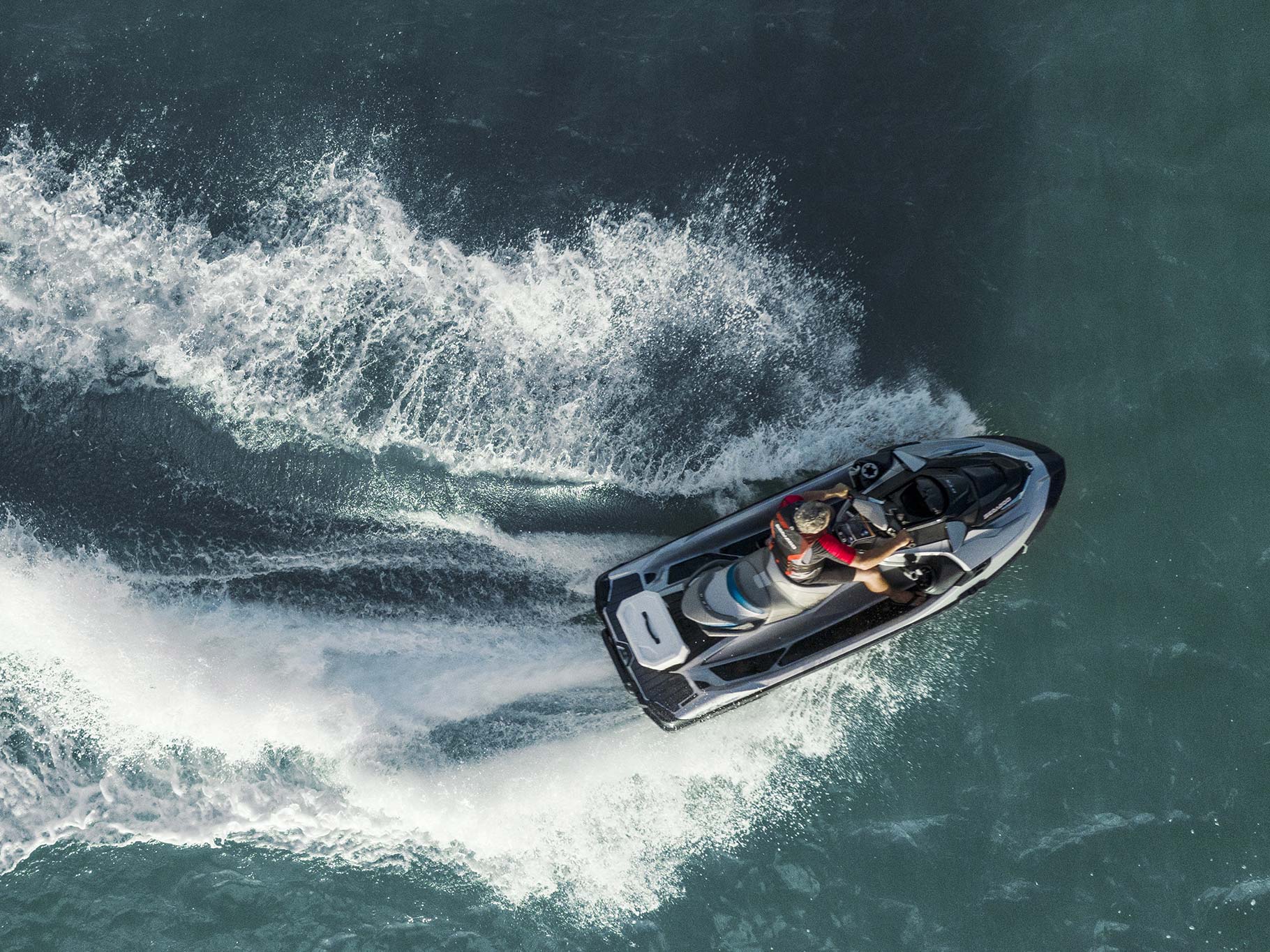 Man riding on a Sea-Doo with IDF