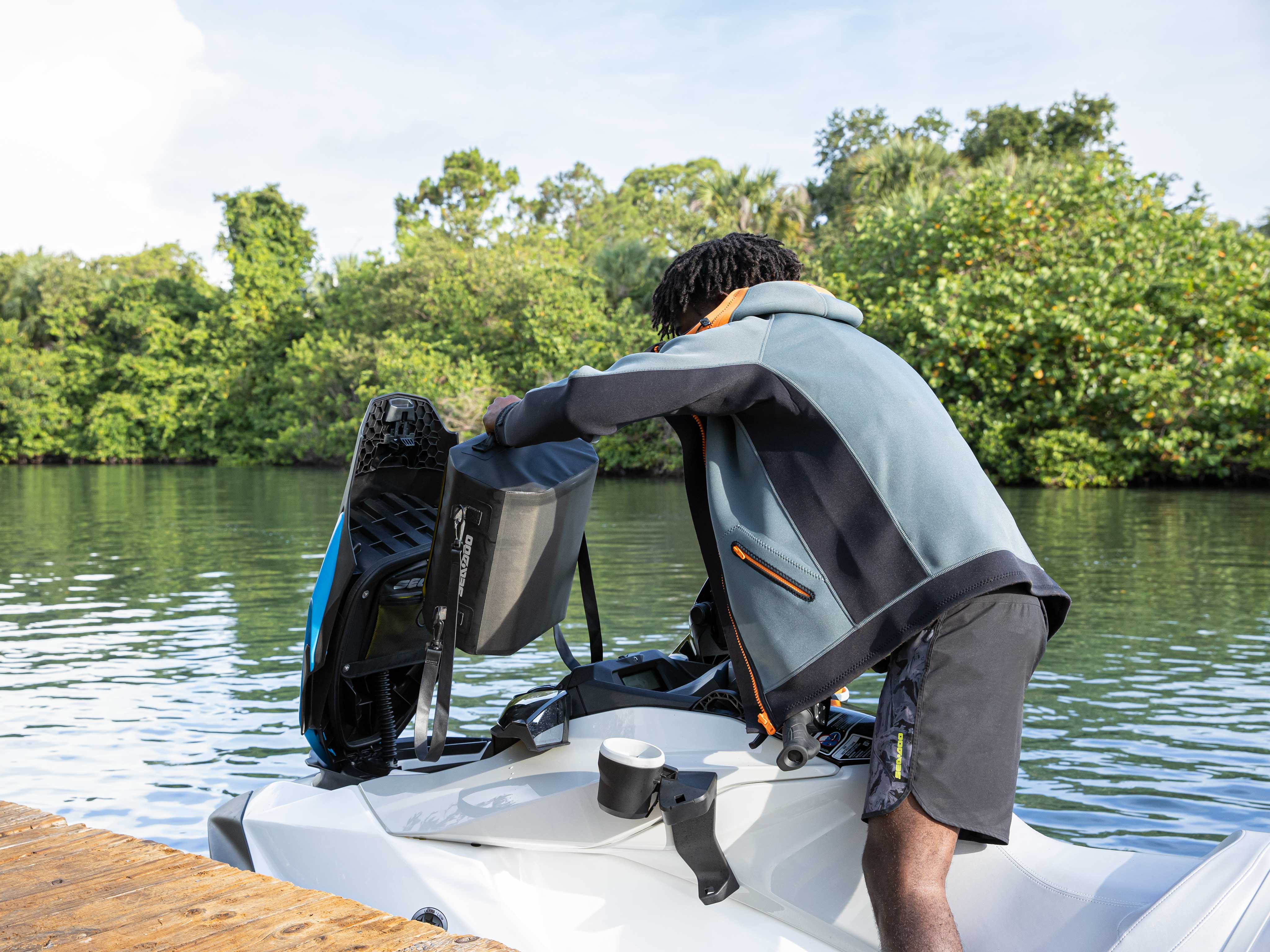 Front Storage of the Sea-Doo FishPro 