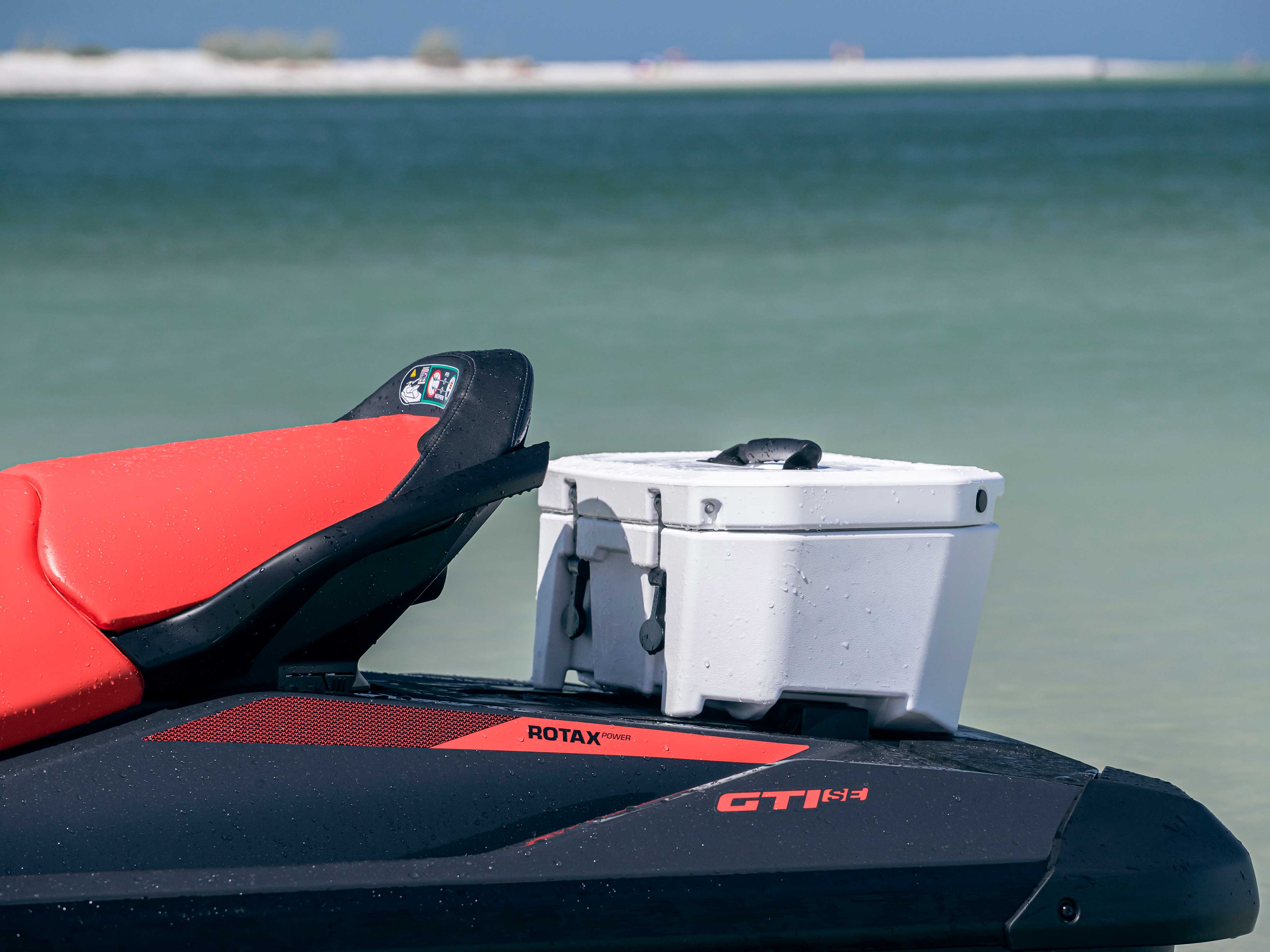 Sea-Doo GTI SE swim platform with LinQ Cooler