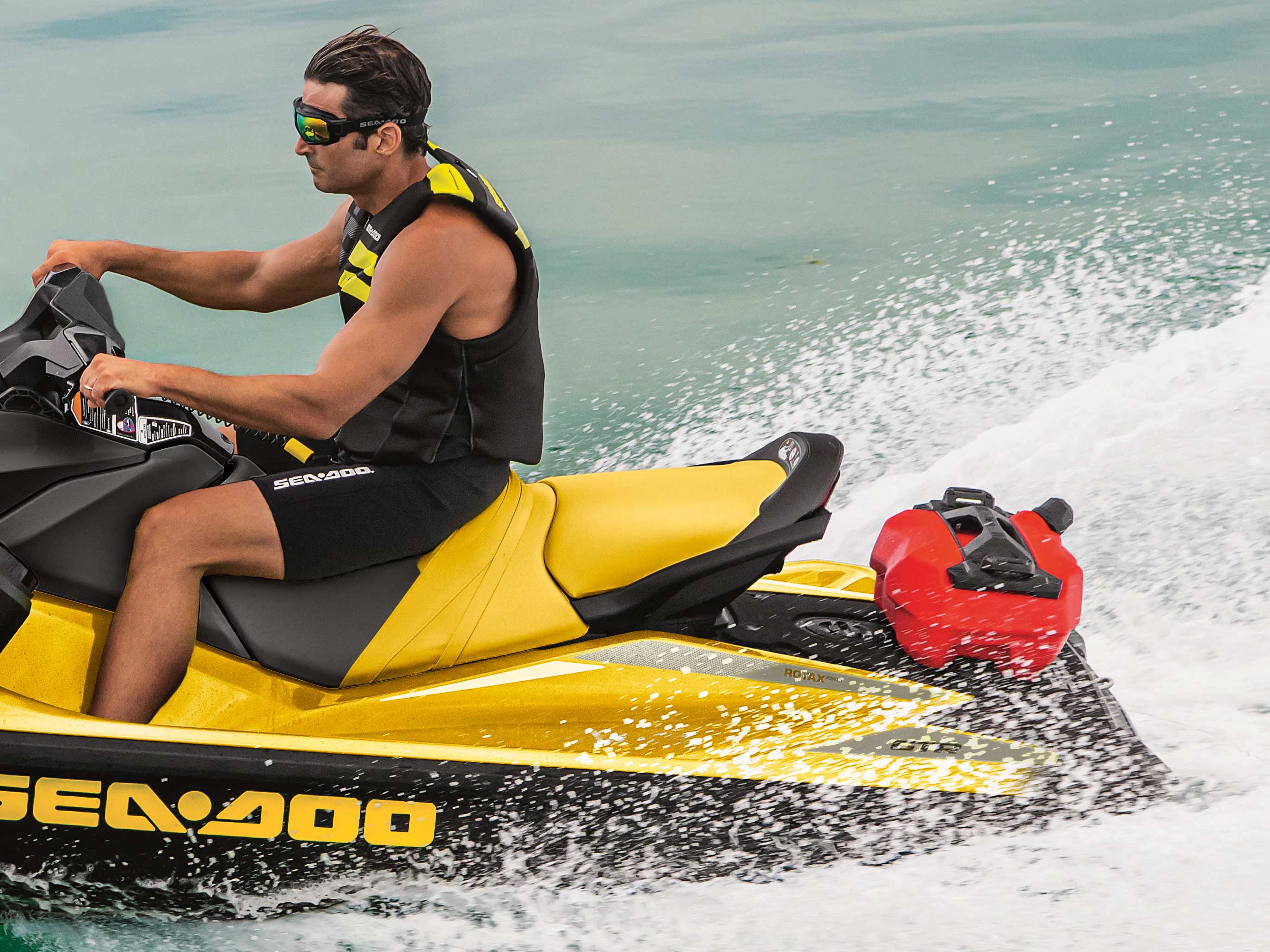 Man riding his Sea-Doo GTR