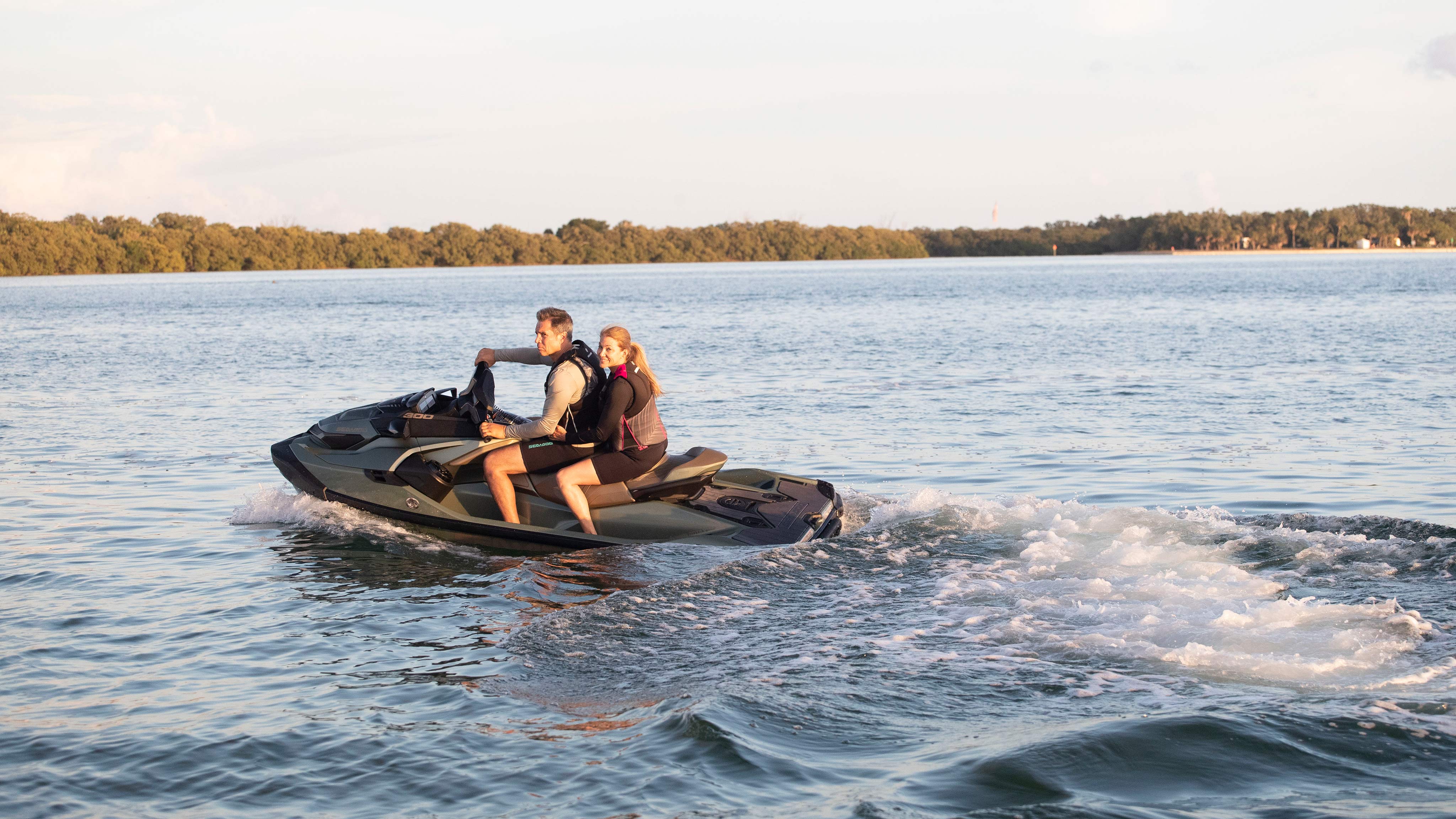 Couple on a Sea-Doo GTX