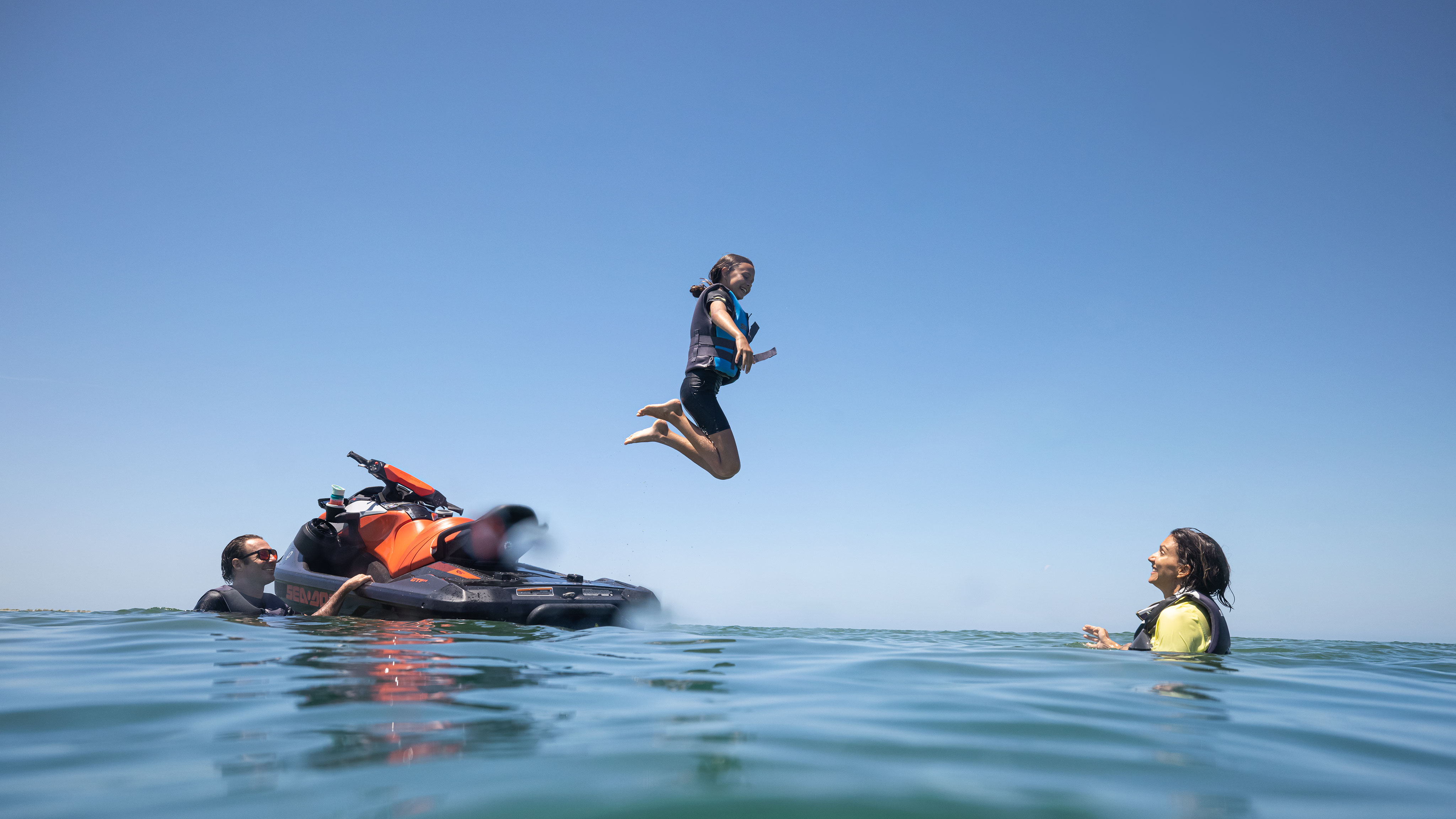 Man riding a Sea-Doo Personal Watercraft